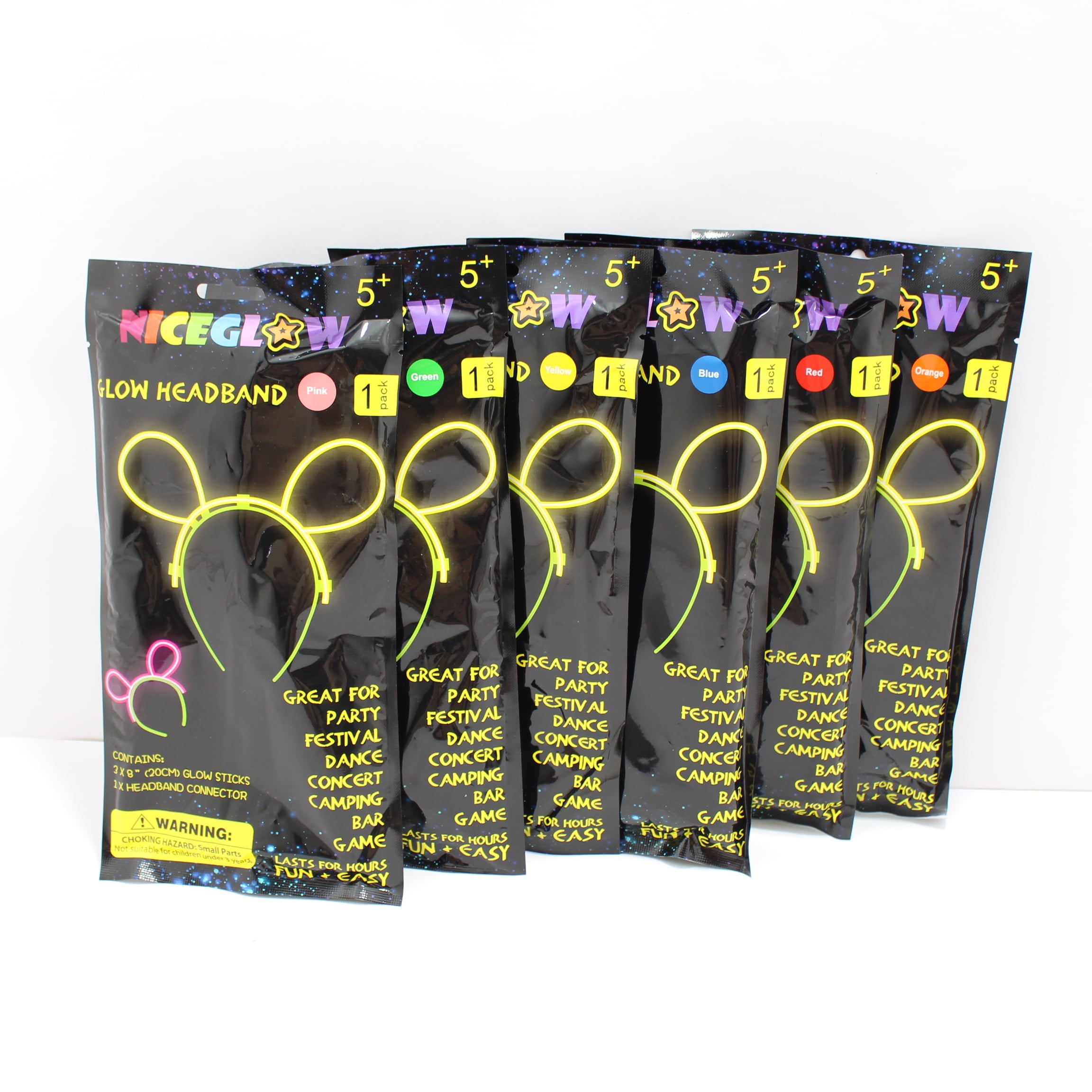 Diadema neon orejas de conejo