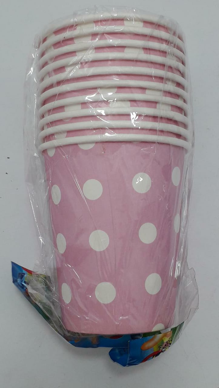 VASO ROSADO PUNTOS x 10 7 ONZ