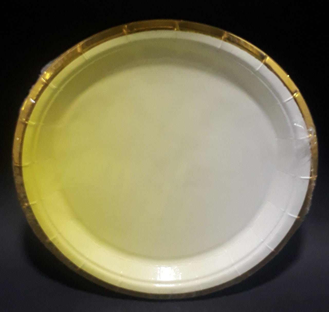 Platos amarillo desvanecido 18cm  X 10