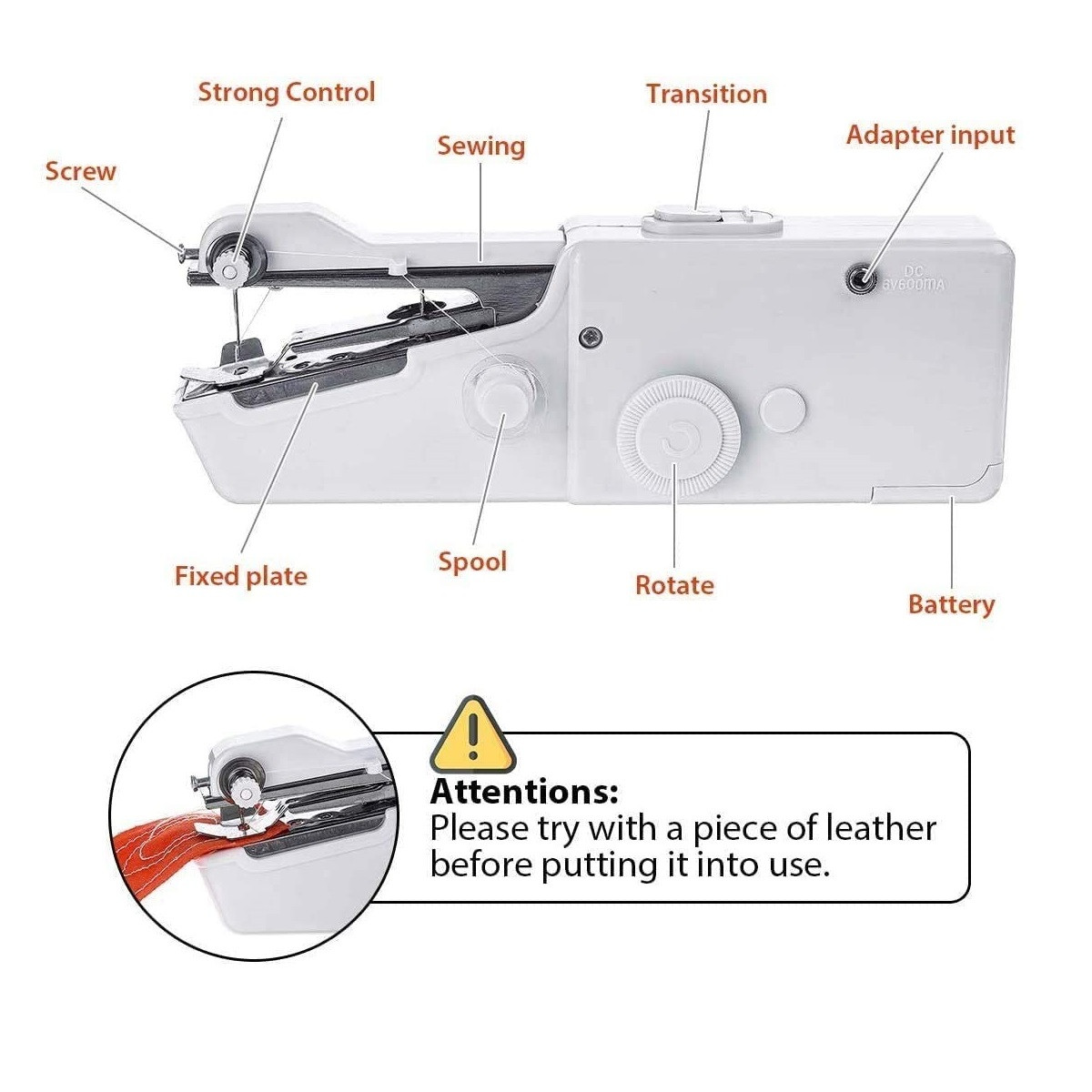 Miniatura 2 de Maquina de coser portátil Manual