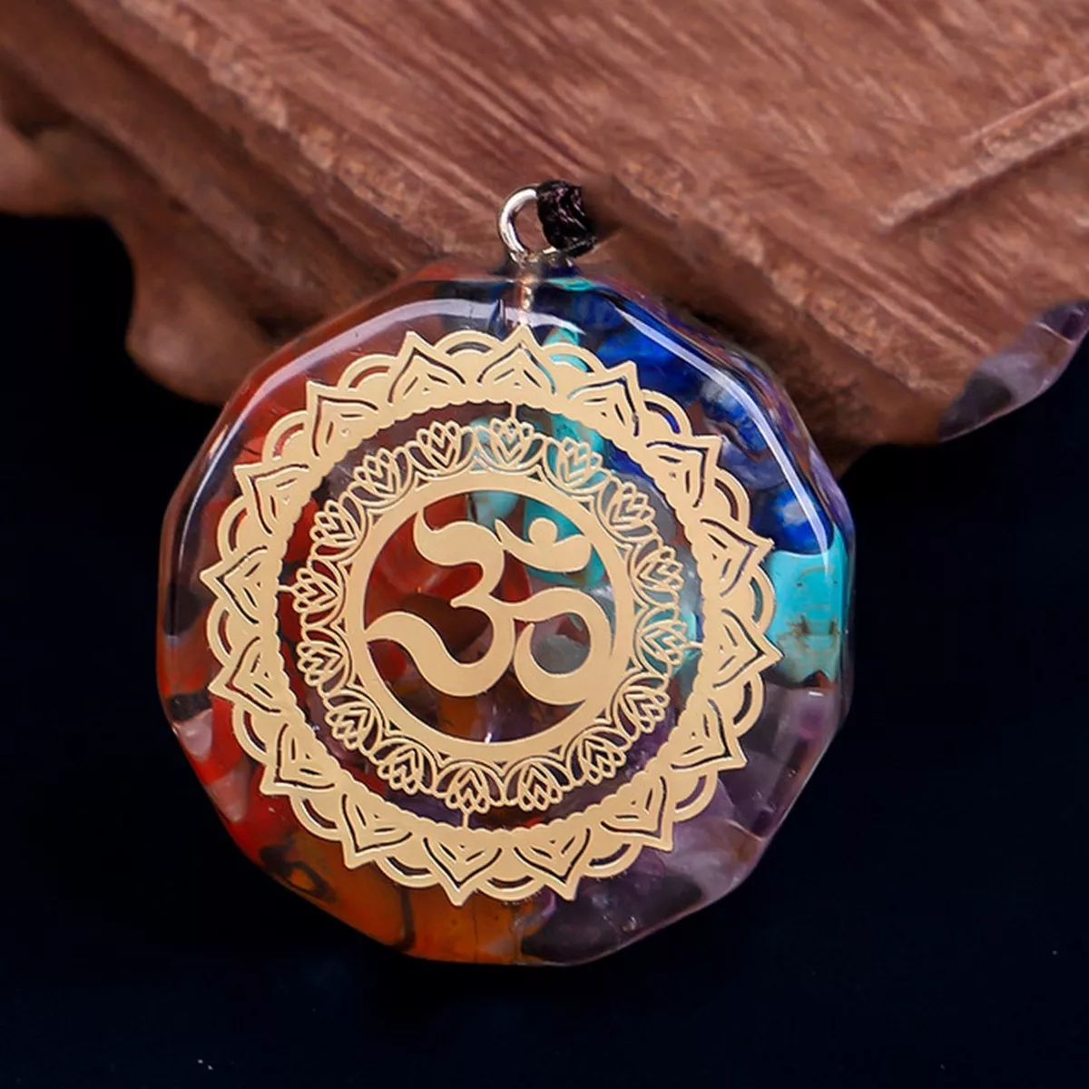 Miniatura 6 de Colgante Orgonita Om