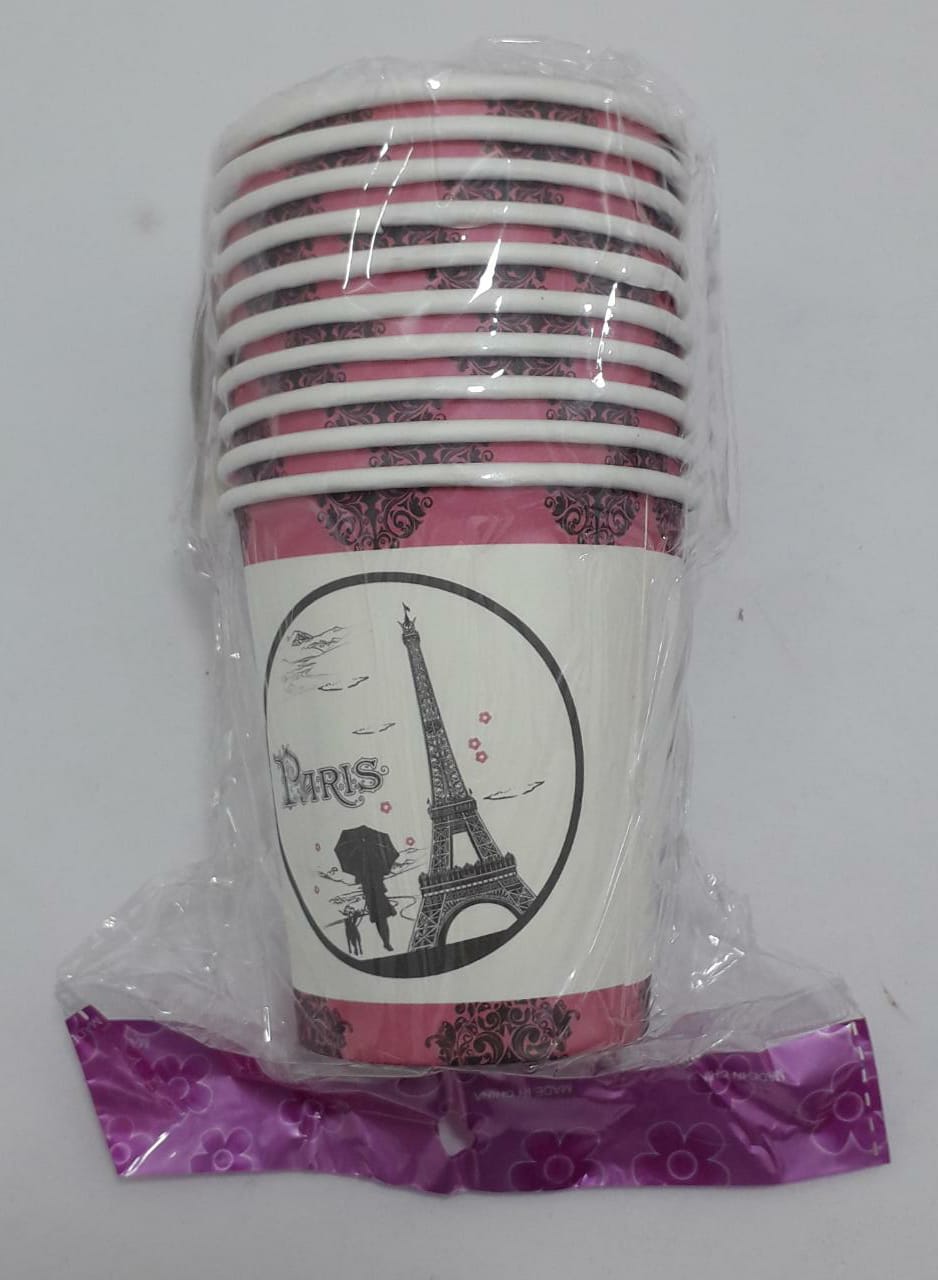 VASO  TEMATICO TORRE PARIS  BLANCO X10