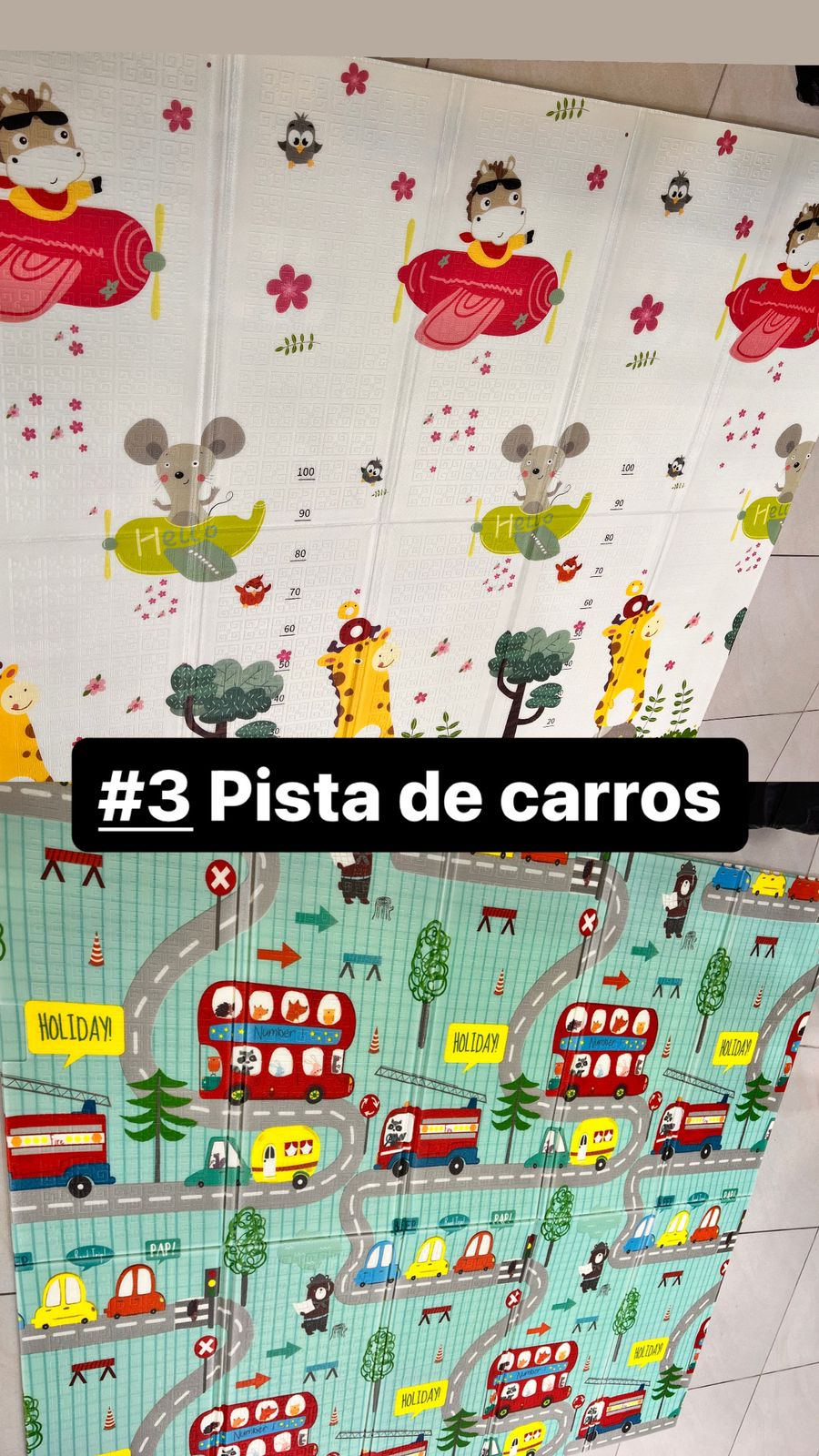 Tapete De Juego Plegable Gateo Bebé DISEÑO