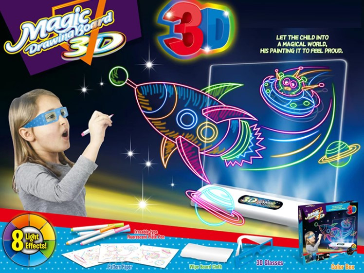 Tablero dibujo Magic Drawing 3D