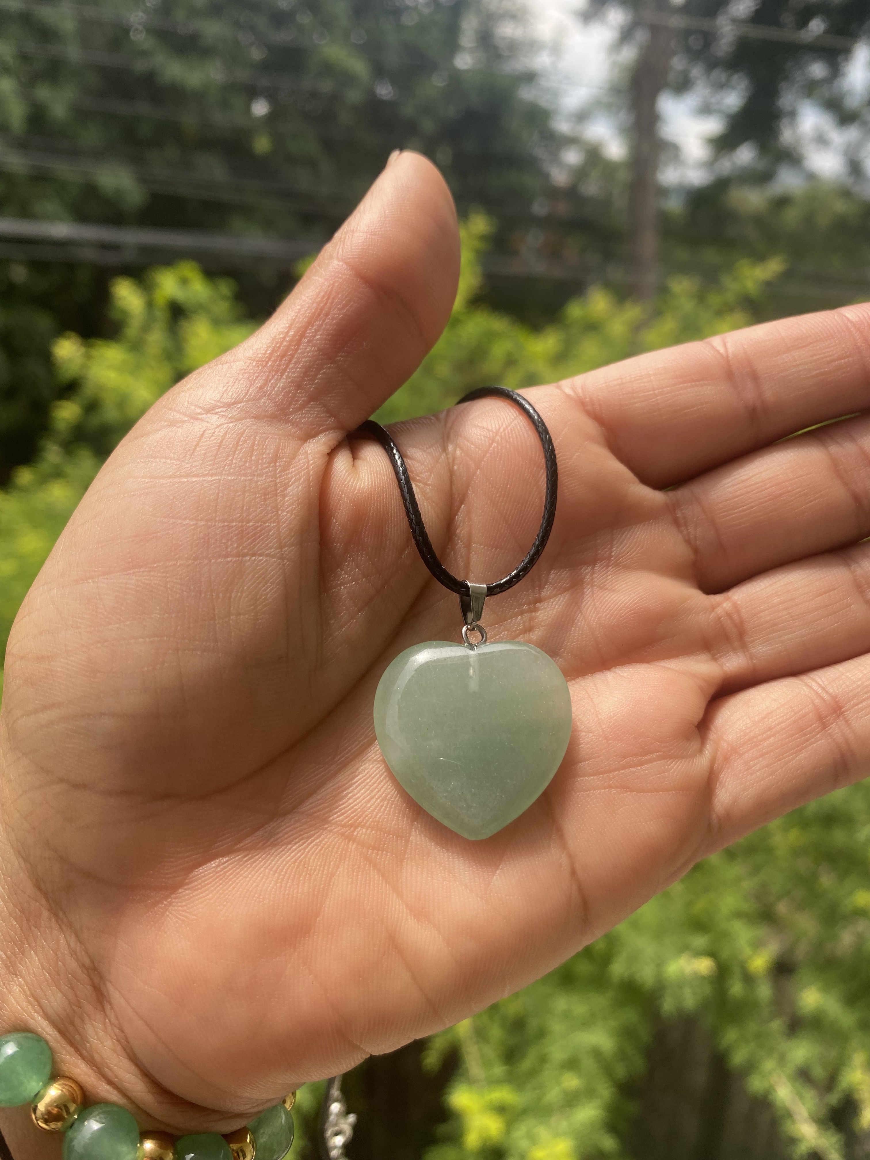 Miniatura 2 de Combo Aventurina y Colgante Corazón Jade