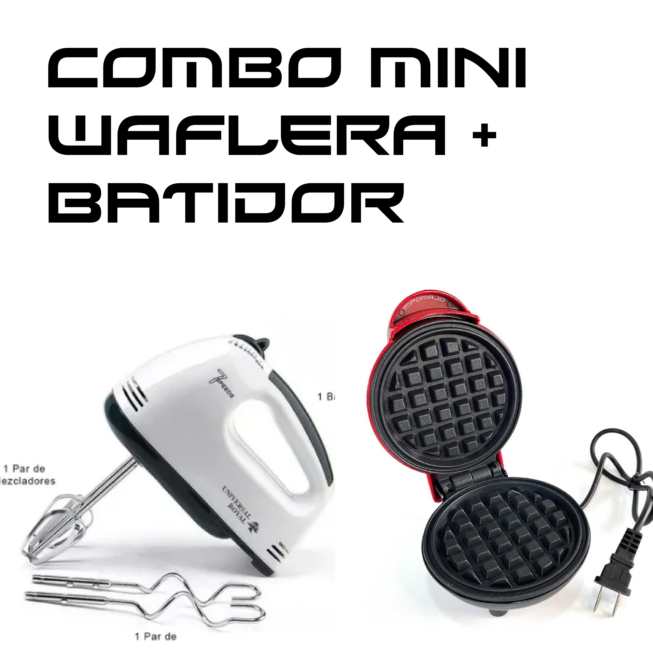 COMBO mini waflera + Batidor