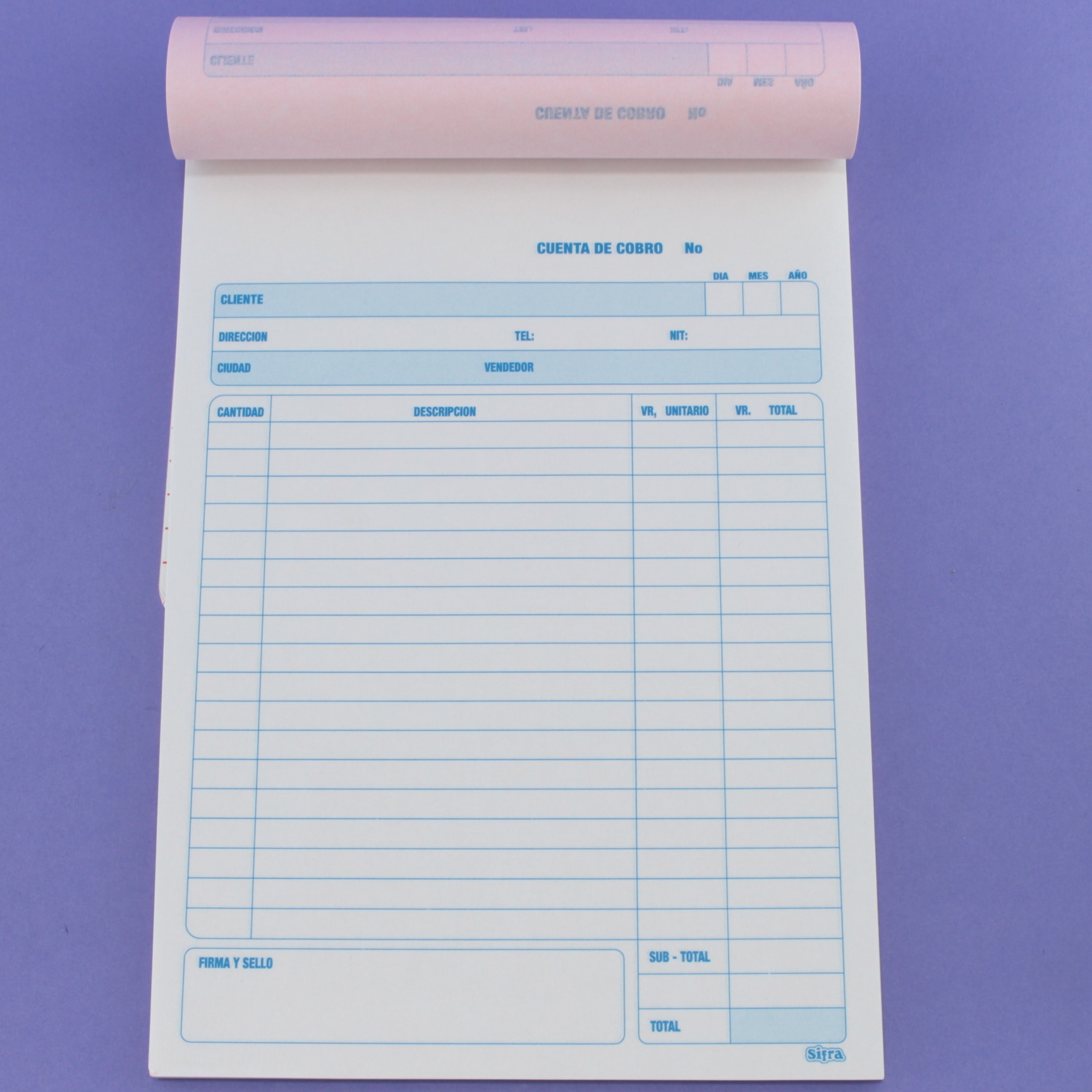 Miniatura 2 de Cuenta de cobro 1/16 bond