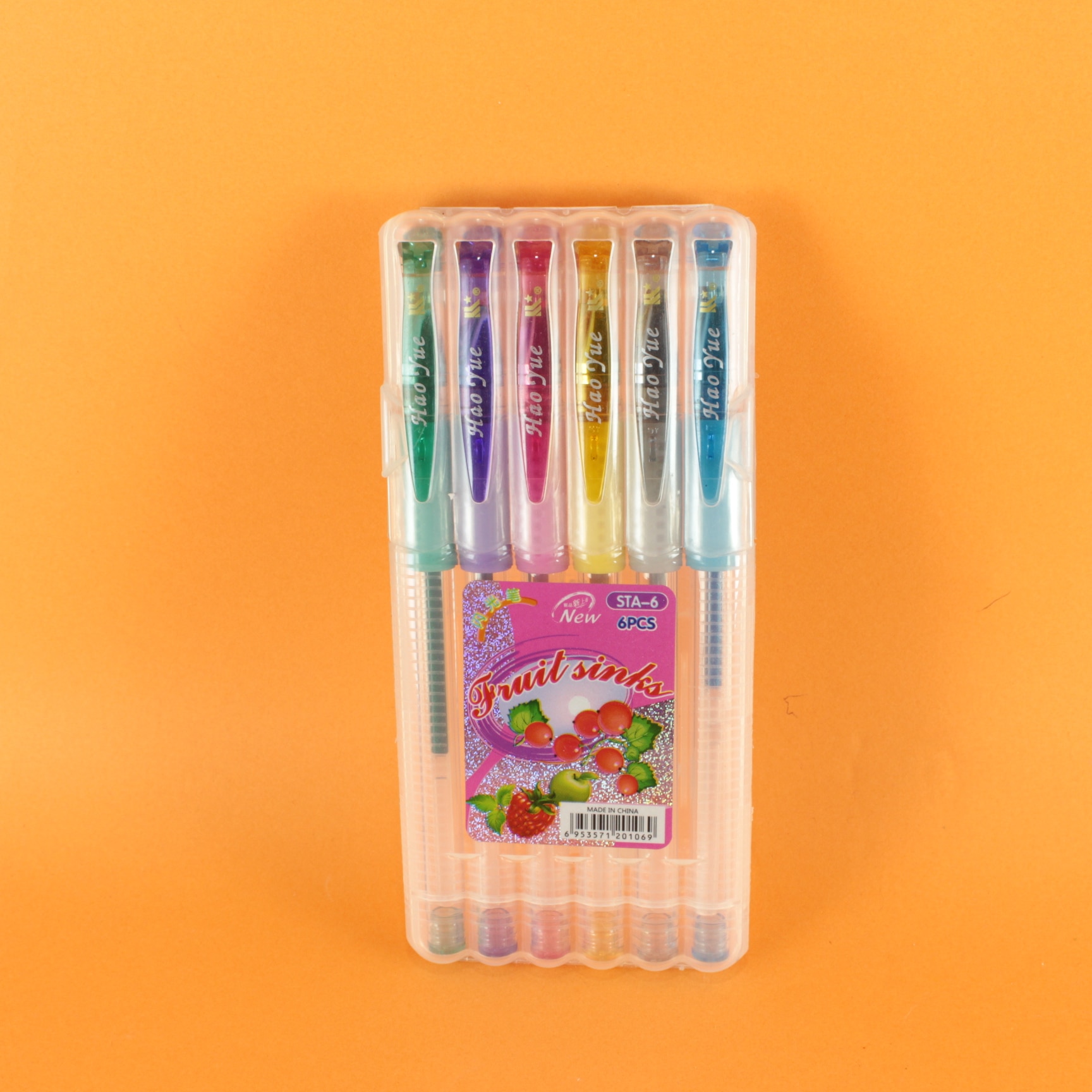 Lapicero escarchado x 6