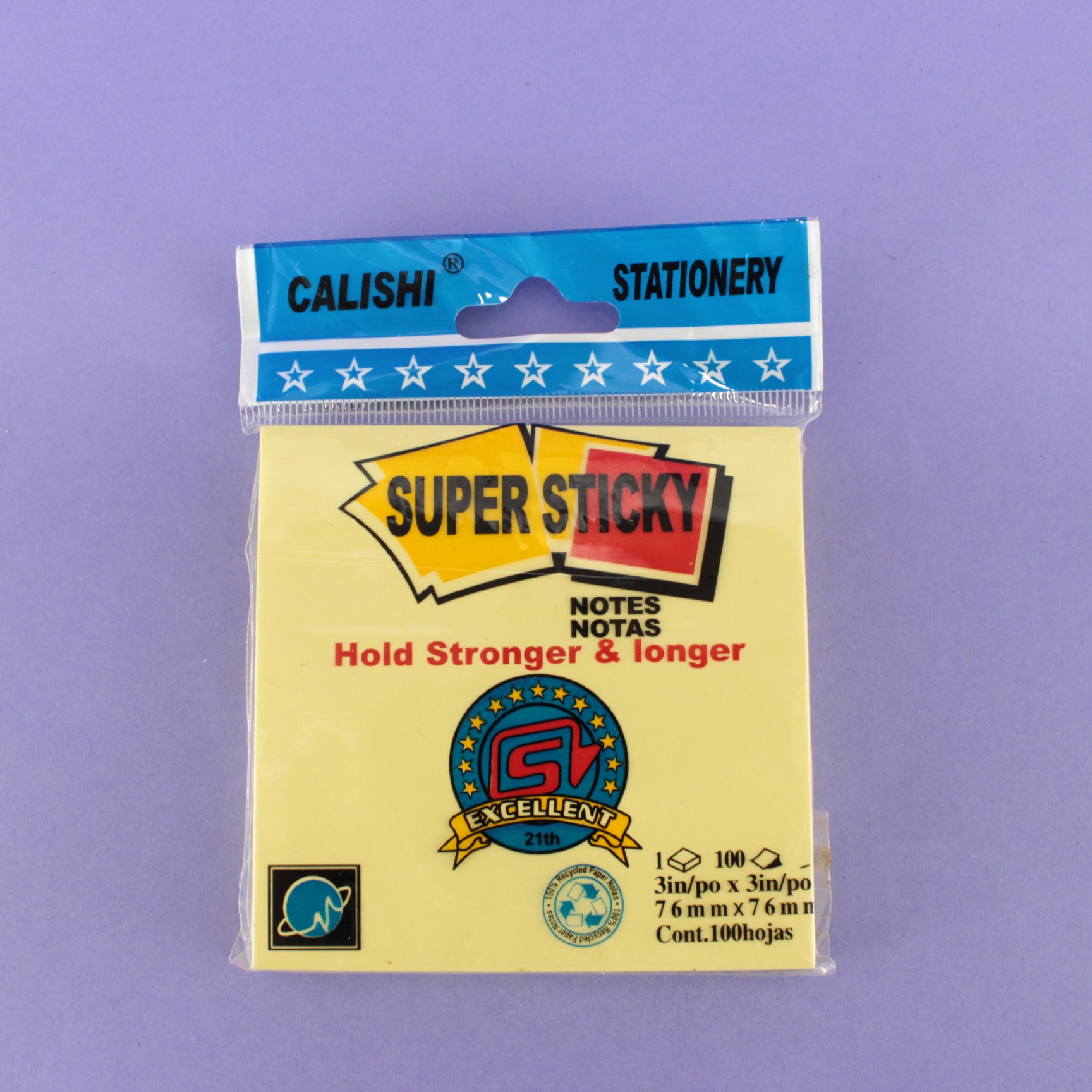 Hojas adhesivas notas