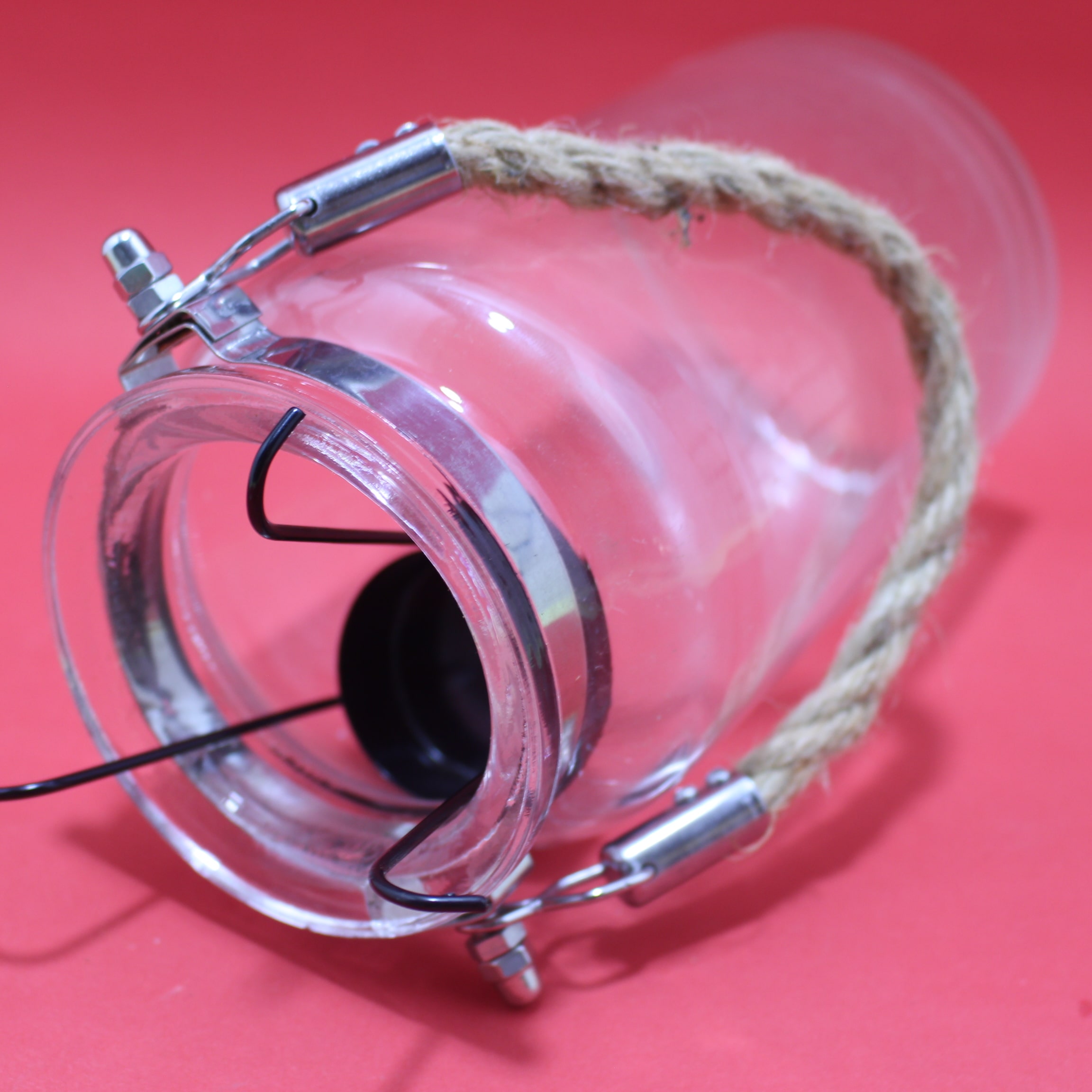 Frasco Candelabro de cristal grande