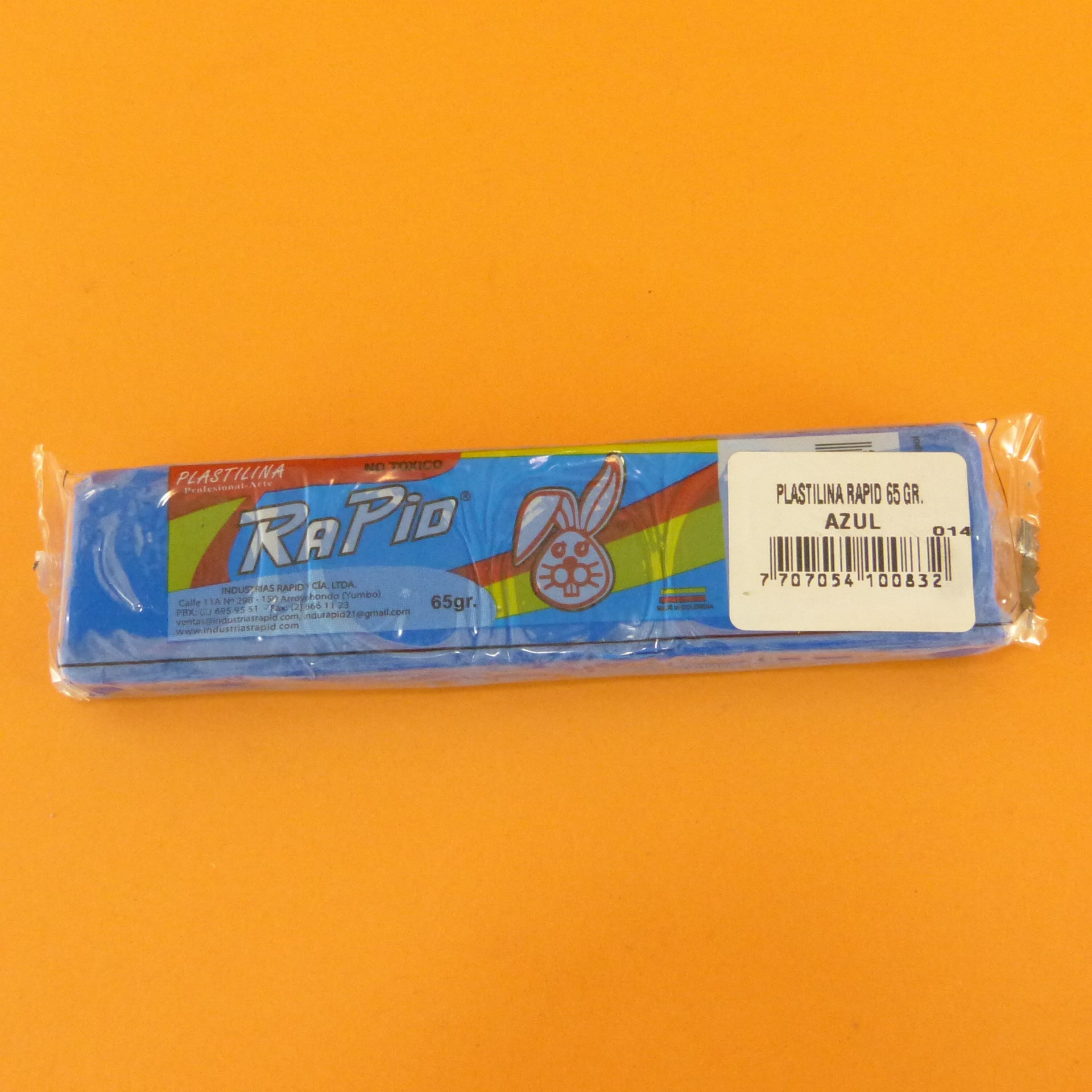 PLASTILINA RAPID 65 GR AZUL
