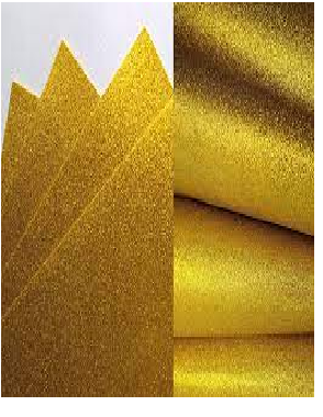 Miniatura 2 de PLIEGO FOMMY ESCARCHADO DORADO 70X100CM