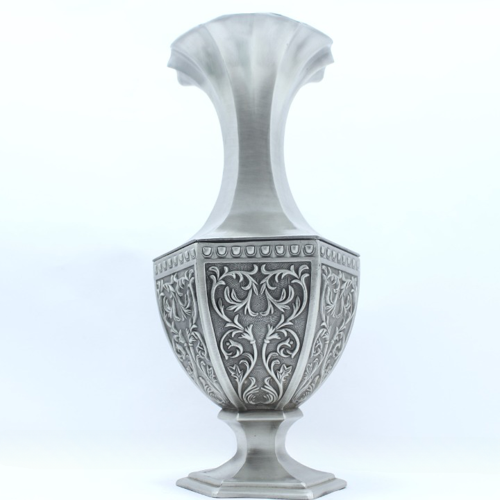 Jarrón decorativo de Electro plata