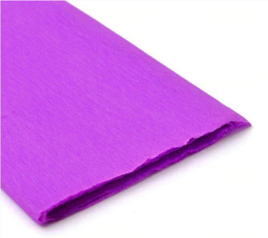 PAPEL CREPE MORADO PAQUETE X 10 PIEZAS