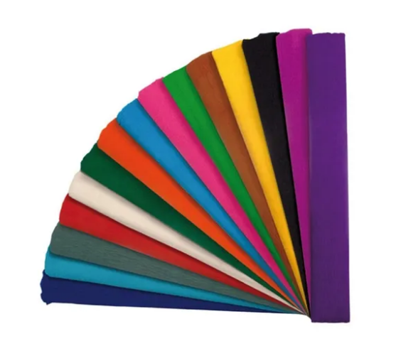 PAPEL CREPE NARANJA PAQUETE X 10 PIEZAS