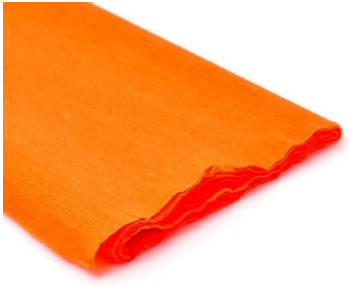 Miniatura 2 de PAPEL CREPE NARANJA PAQUETE X 10 PIEZAS