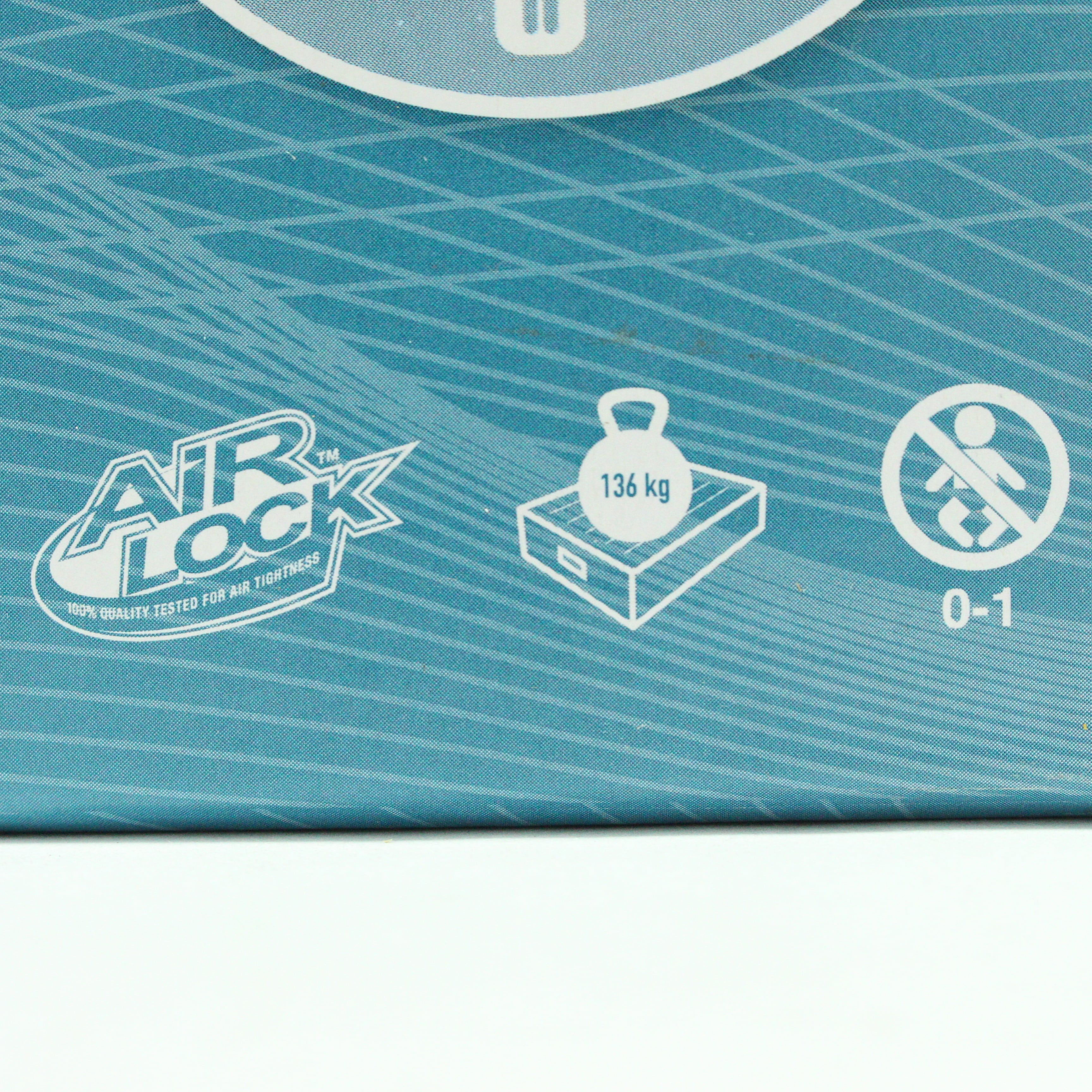 Colchon inflable de color azul Mediano