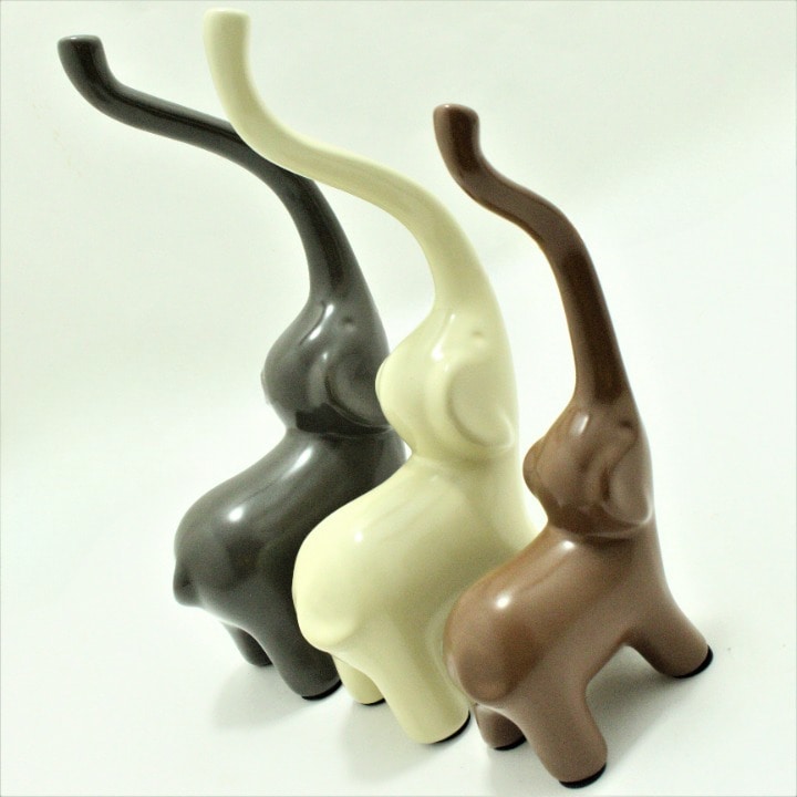 Miniatura 2 de Trio de elefantes decorativos