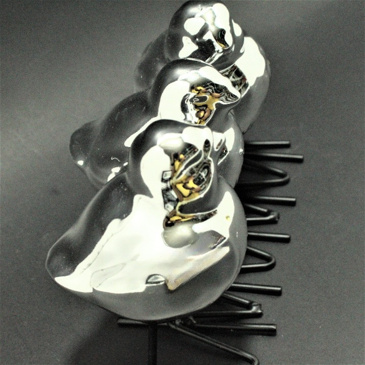 Miniatura 3 de Trio de pollitos decorativos color plat