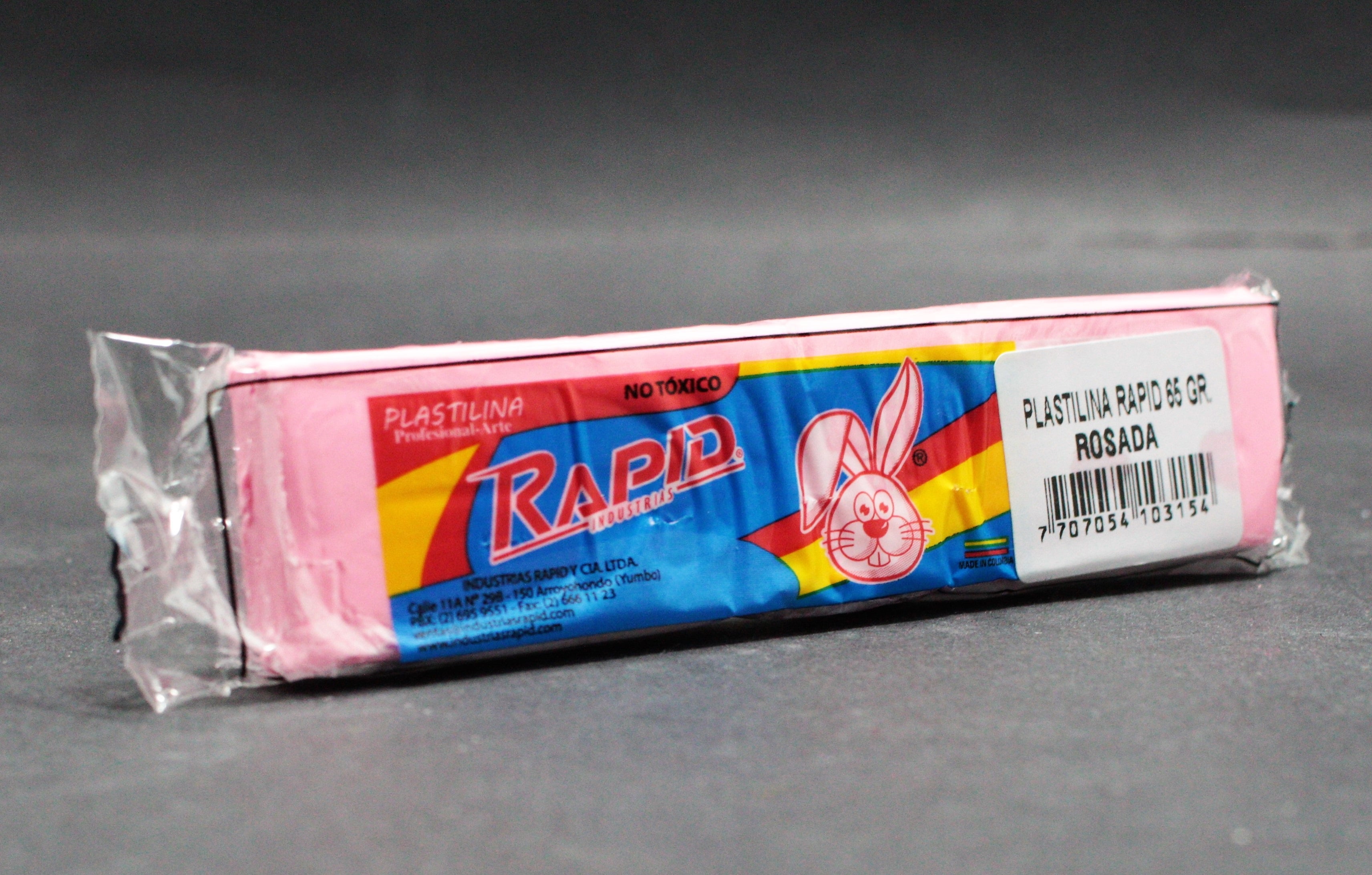 PLASTILINA RAPID 65 GR ROSADA