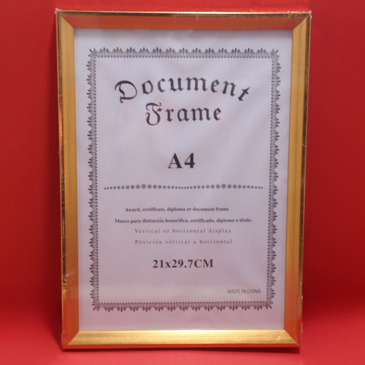 PORTARRETRATO TIPO MADERA A4