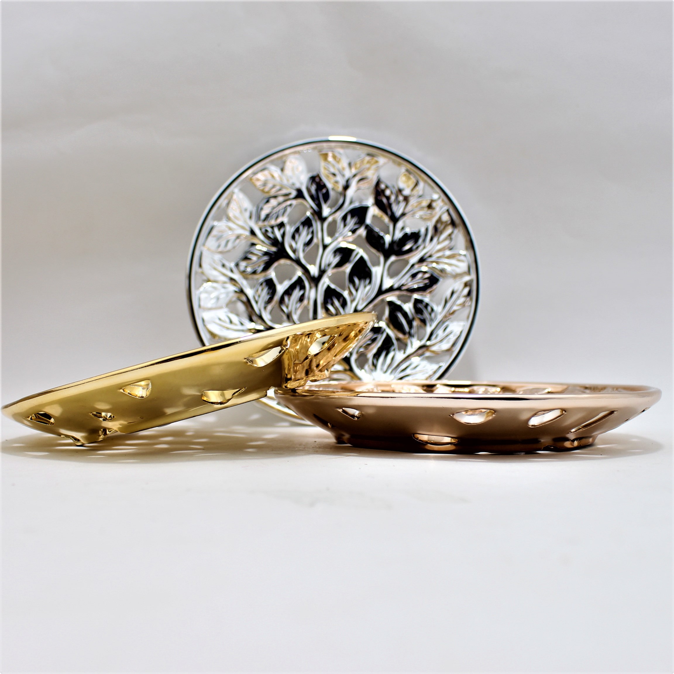 Frutera Decorativa estilo Ramas con Hoj