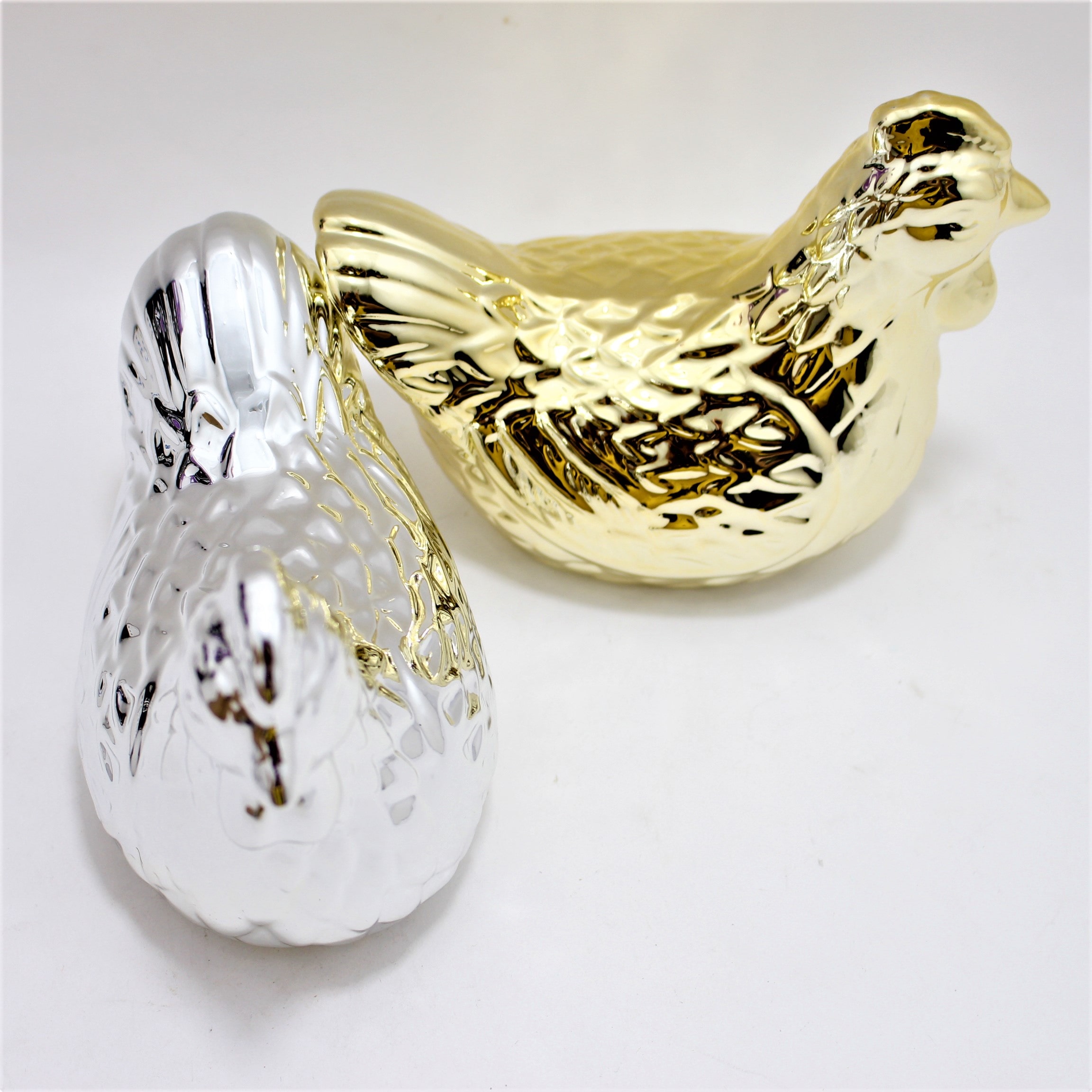 Miniatura 2 de Adorno decorativo Gallina en porcelana