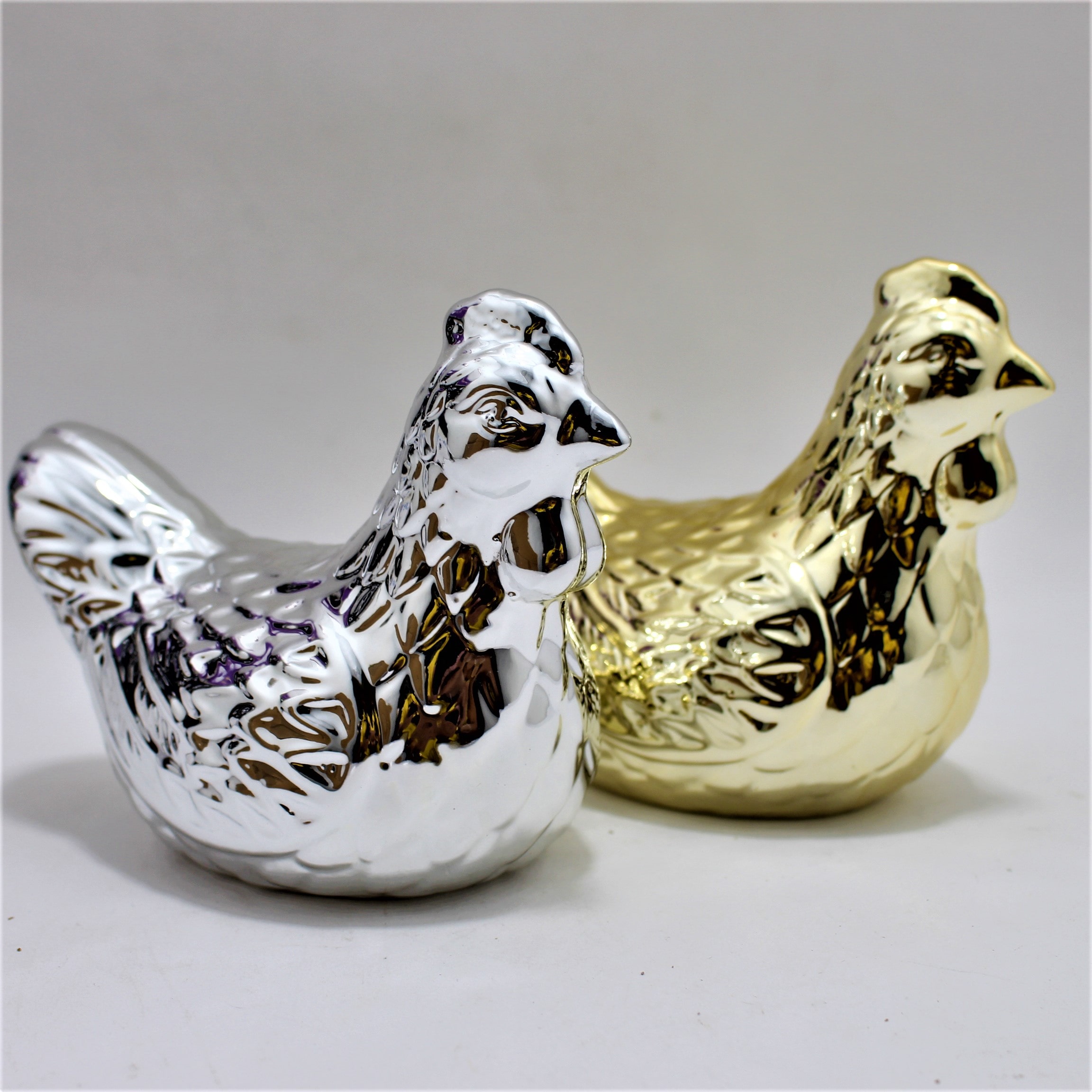 Miniatura 3 de Adorno decorativo Gallina en porcelana