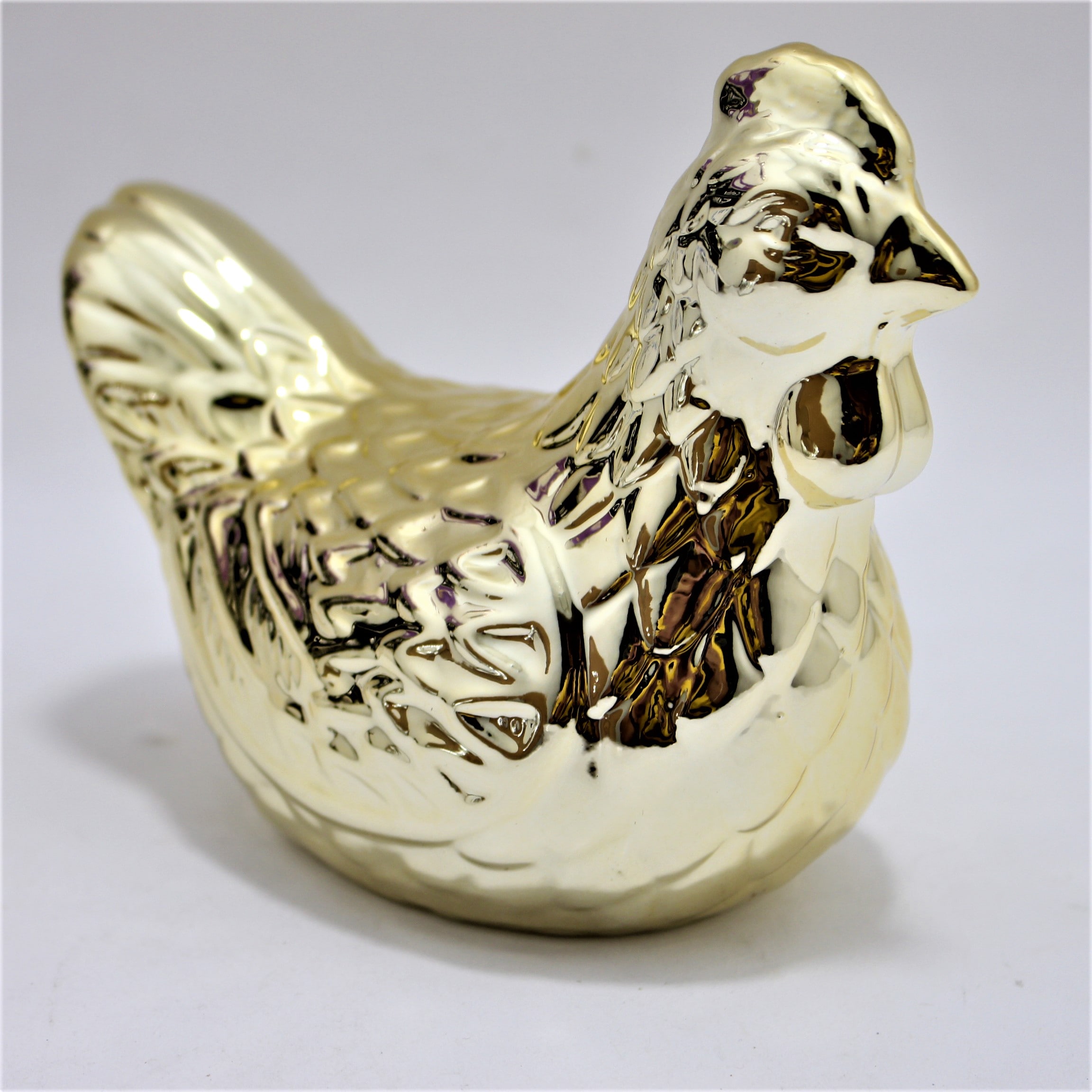 Miniatura 5 de Adorno decorativo Gallina en porcelana