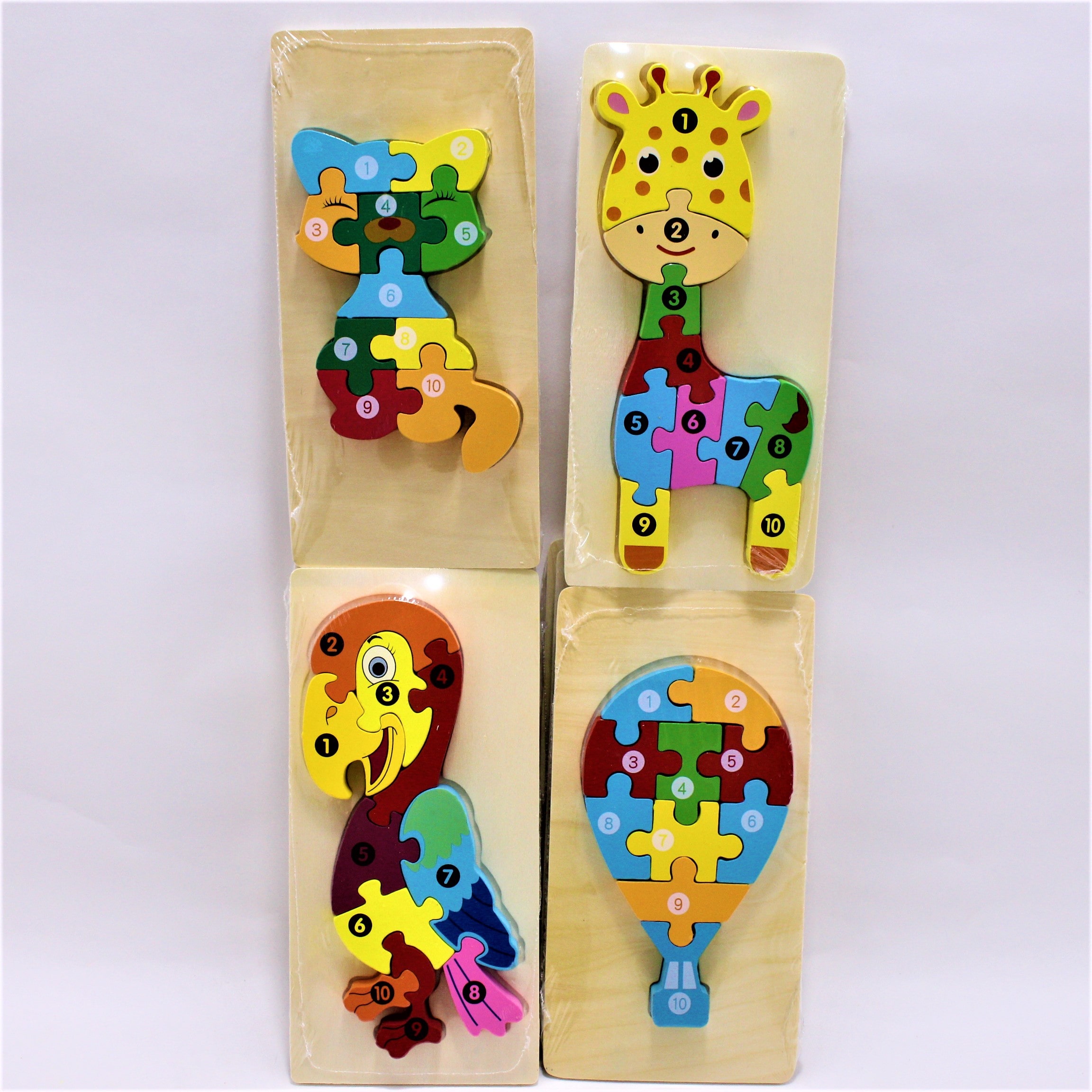 Juego encajable en Madera con números