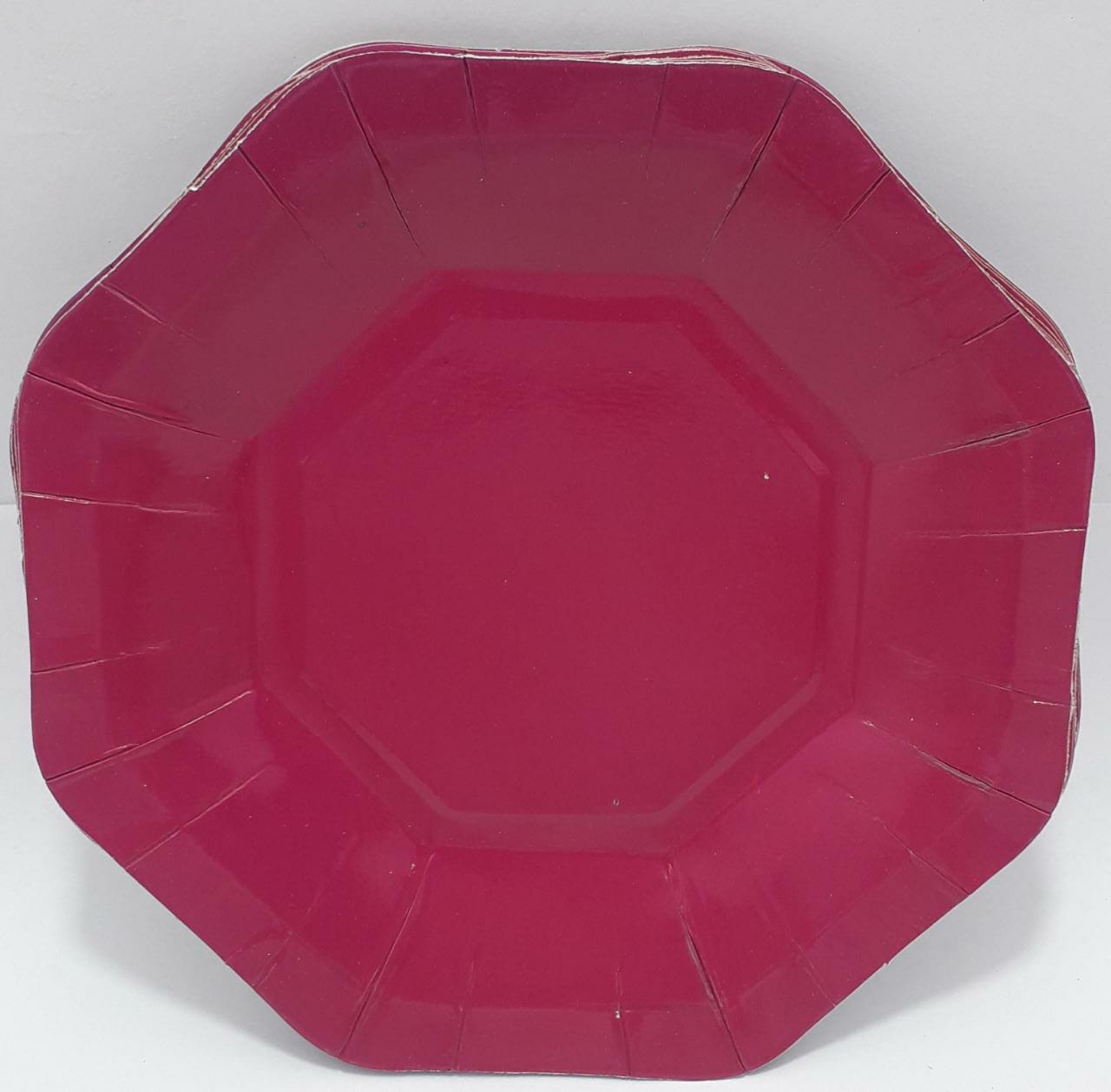 PLATO FUSCIA OSCURO CARTON 18CM X 10 UN