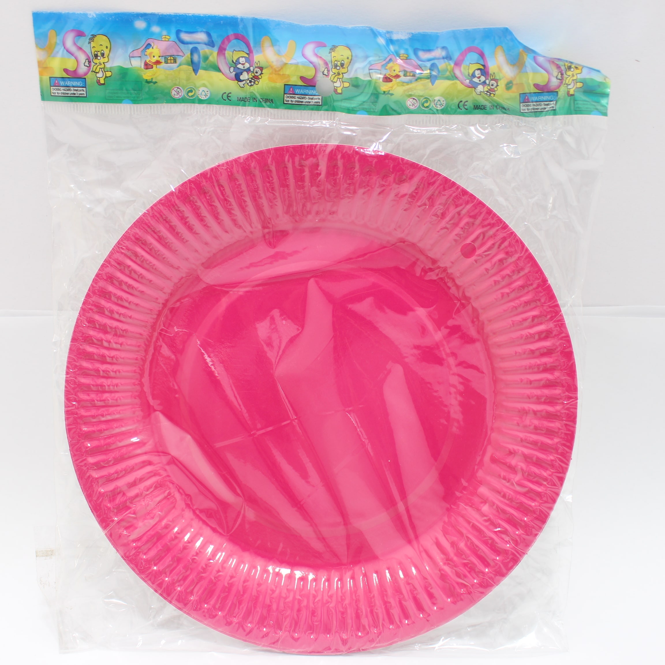 PLATO FUSCIA BOLSA 18CMX 10 UNIDADES