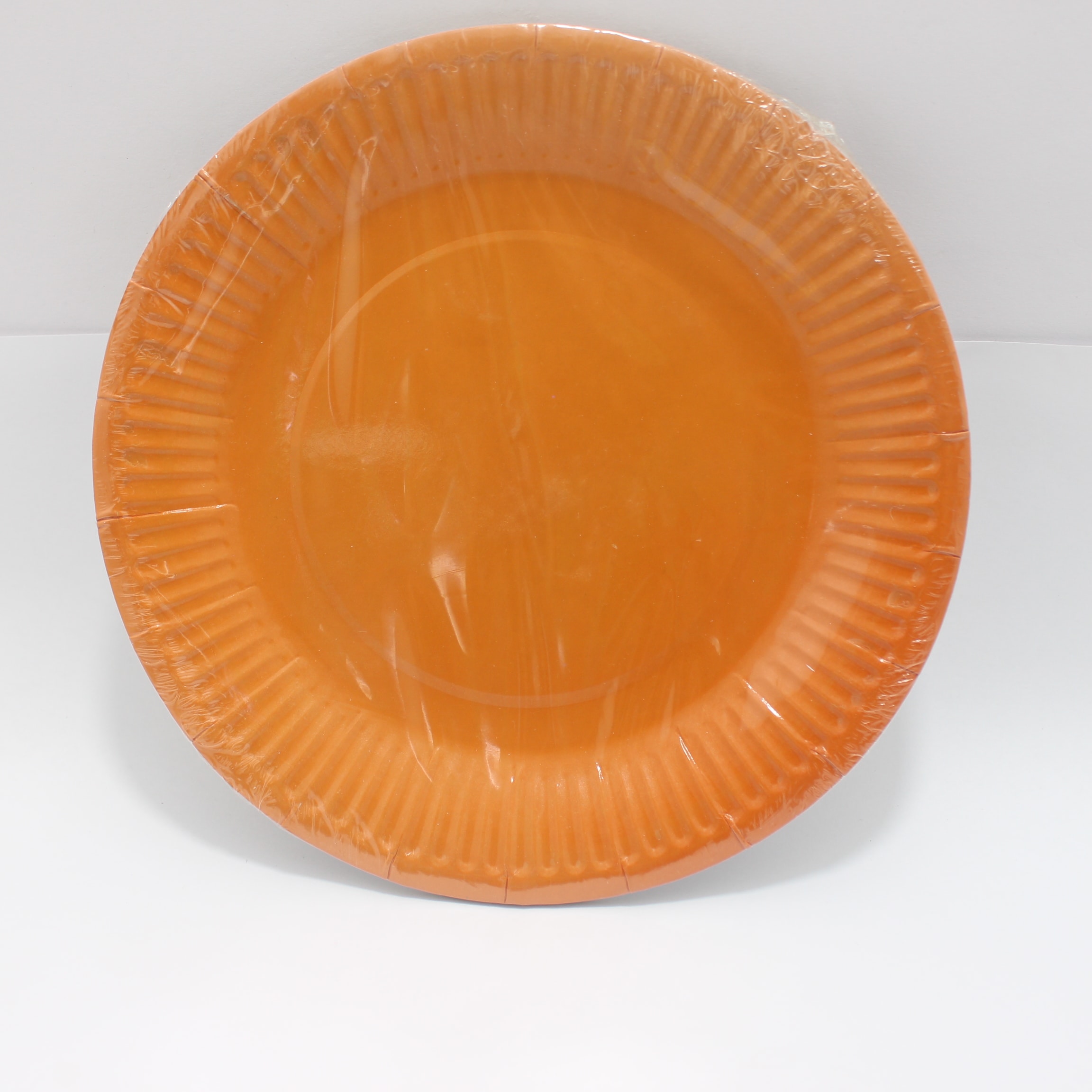 PLATO NARANJA 18CM X 10 UNIDADES