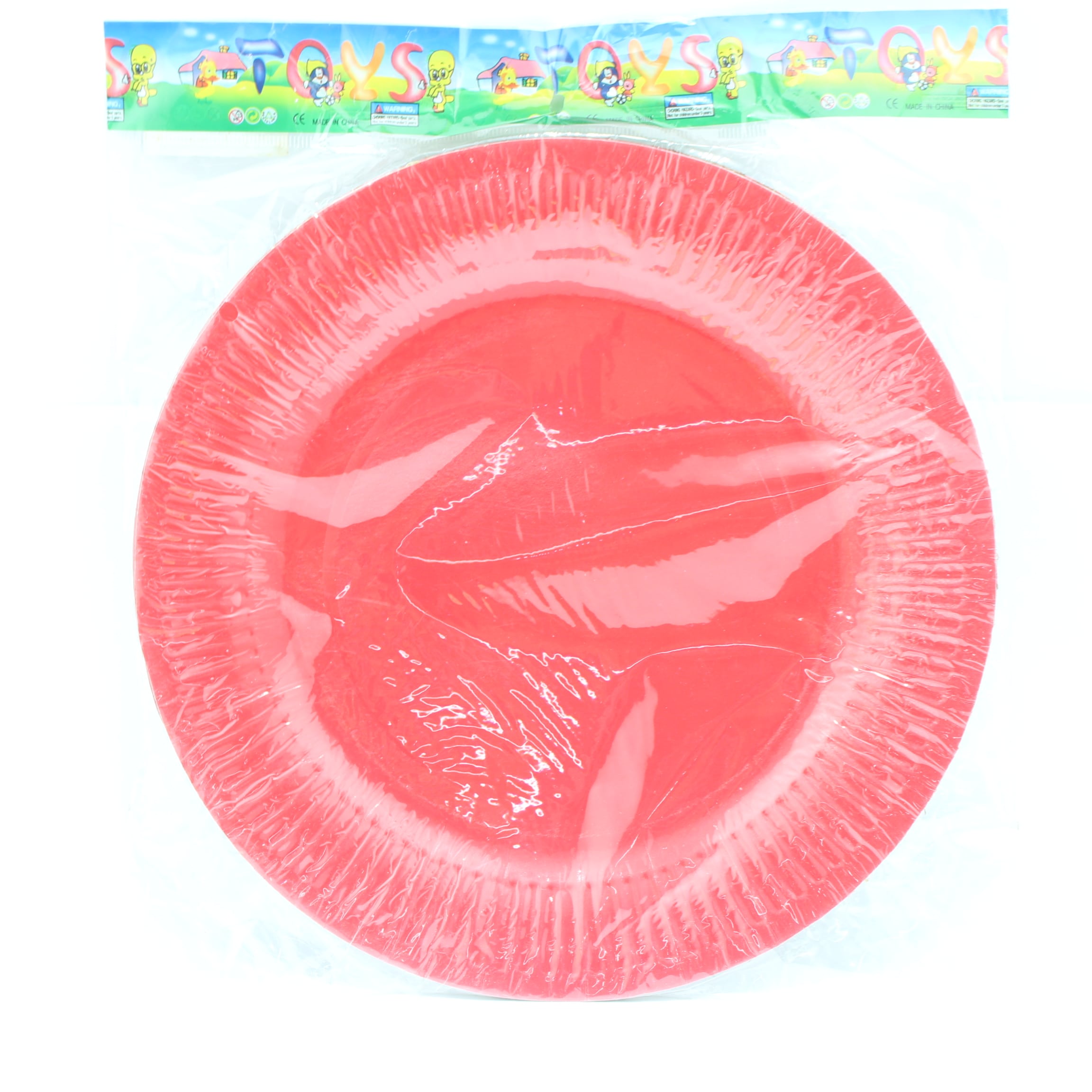 PLATO ROJO CARTON 23CM X 10 UNIDADES