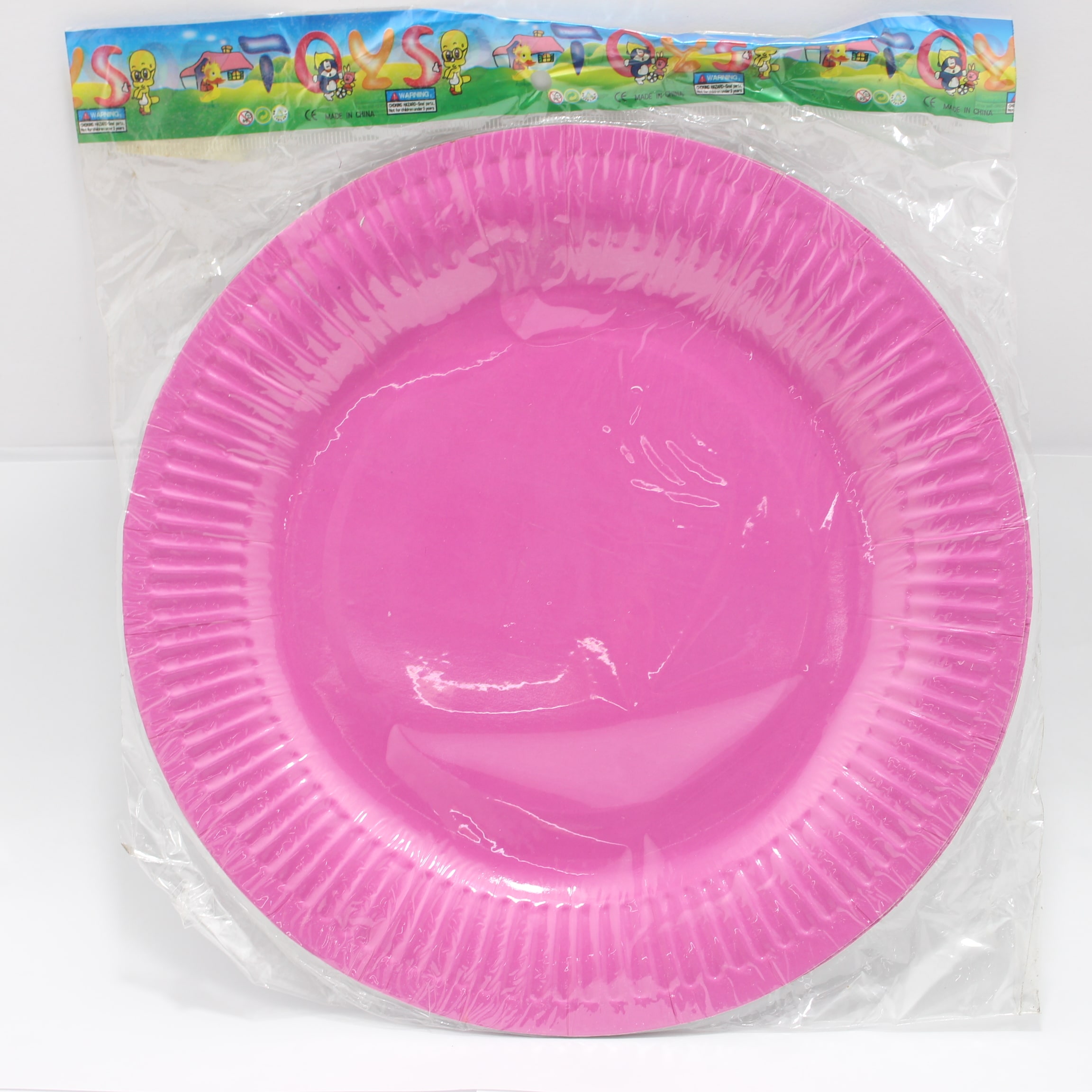 PLATO FUSCIA CARTON 23CM X 10 UNIDADES