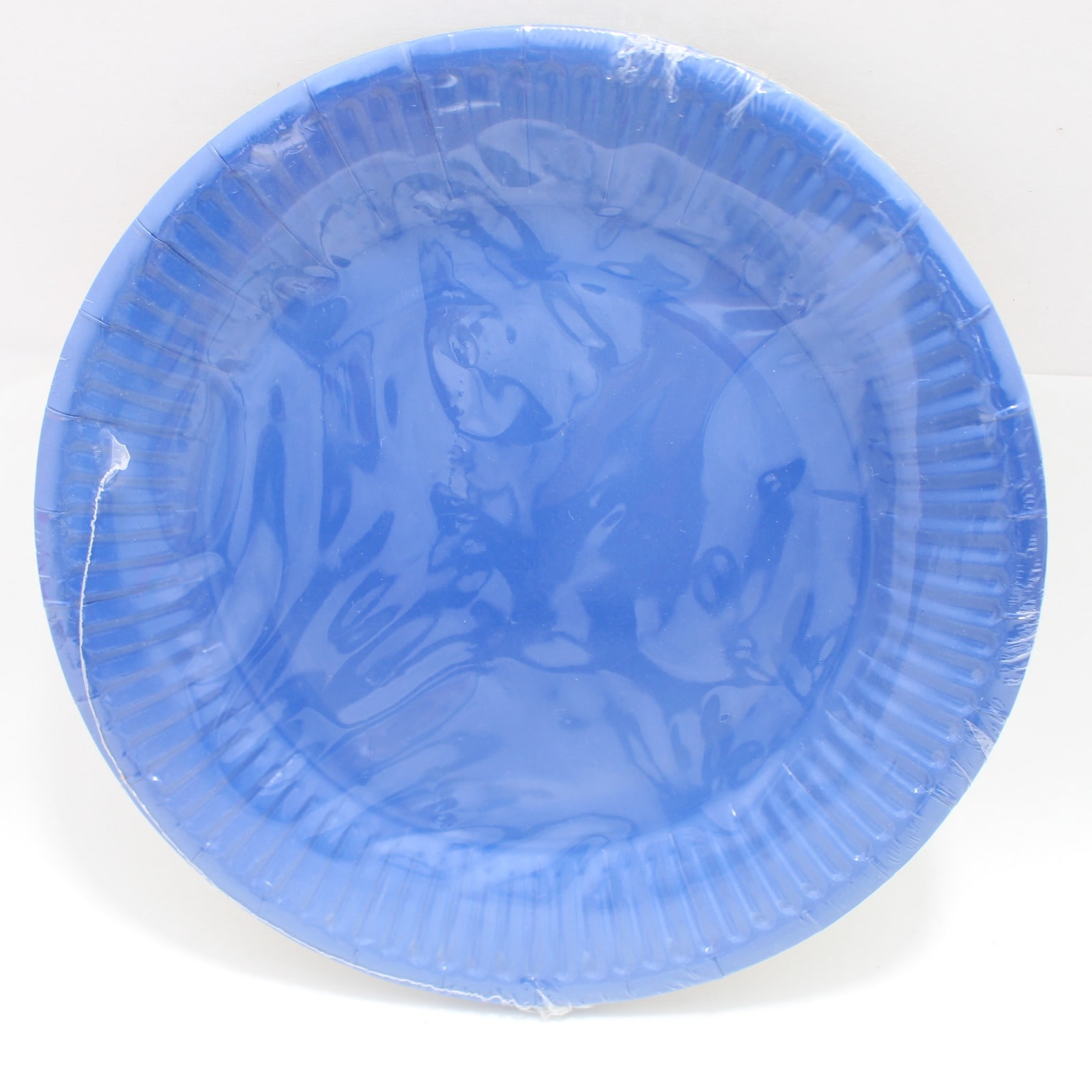 PLATO CARTON AZUL OSCURO 18CM X 10 UNID