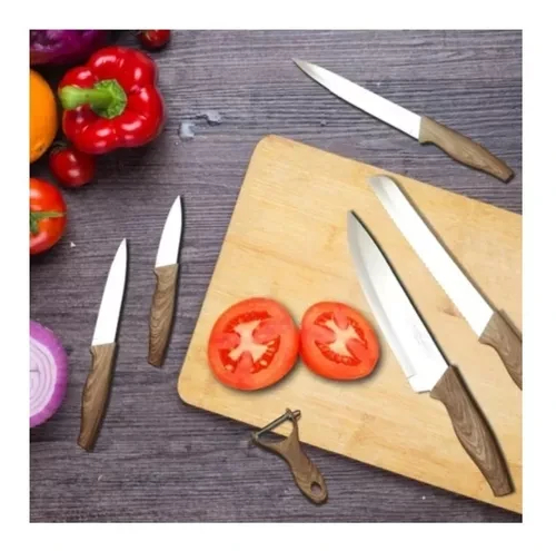 Set X6 Juego De Cuchillos Lujo + Pelador