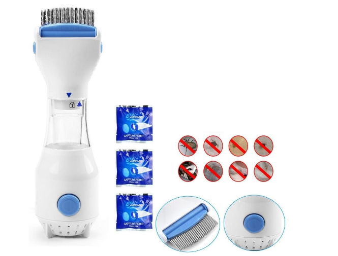 Miniatura 2 de Peine eléctrico quita pulgas y piojos