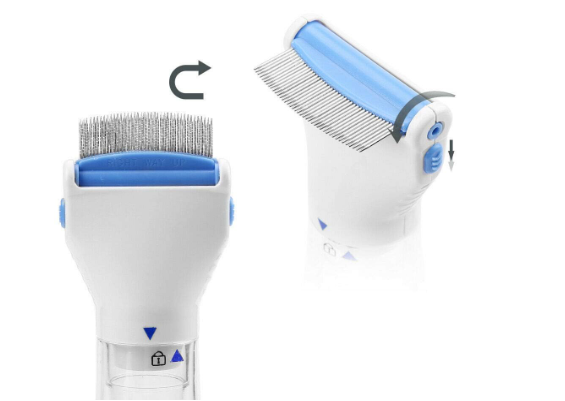 Peine eléctrico quita pulgas y piojos