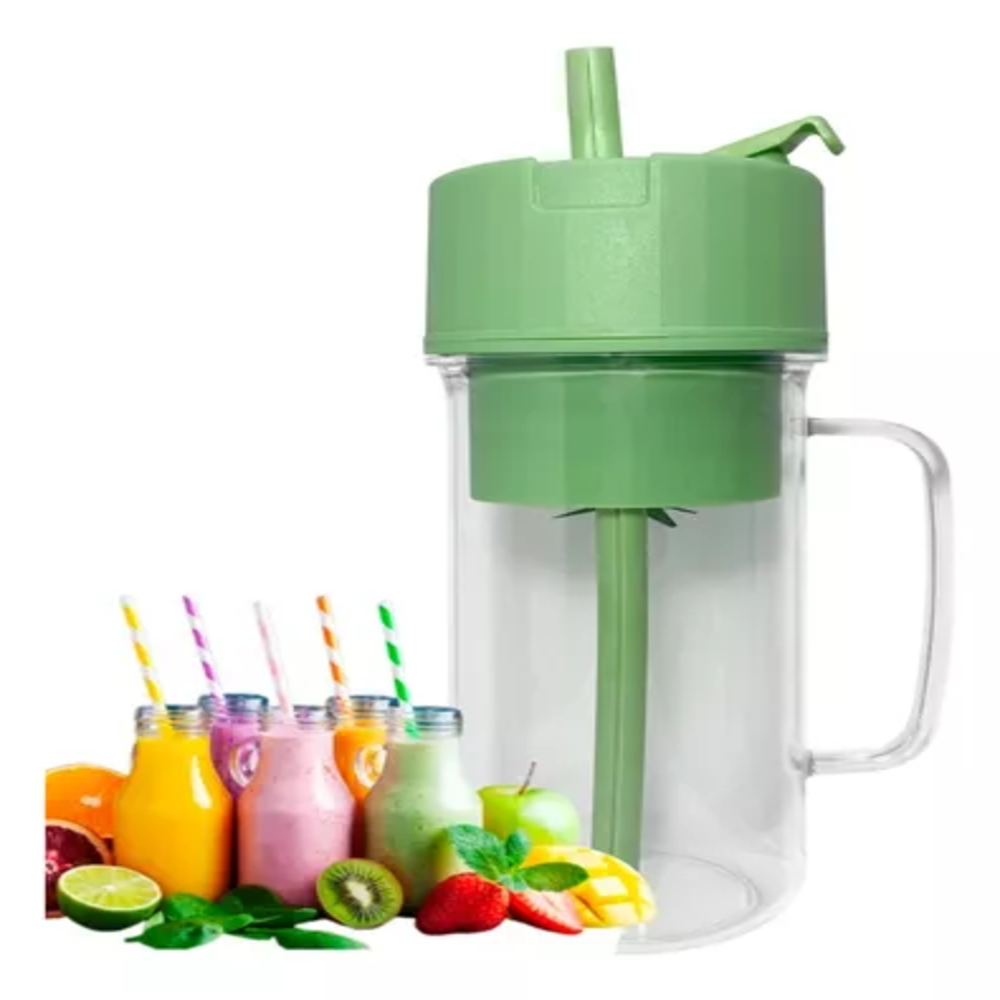 Miniatura 2 de Licuadora Recargable Vaso Con Pitillo