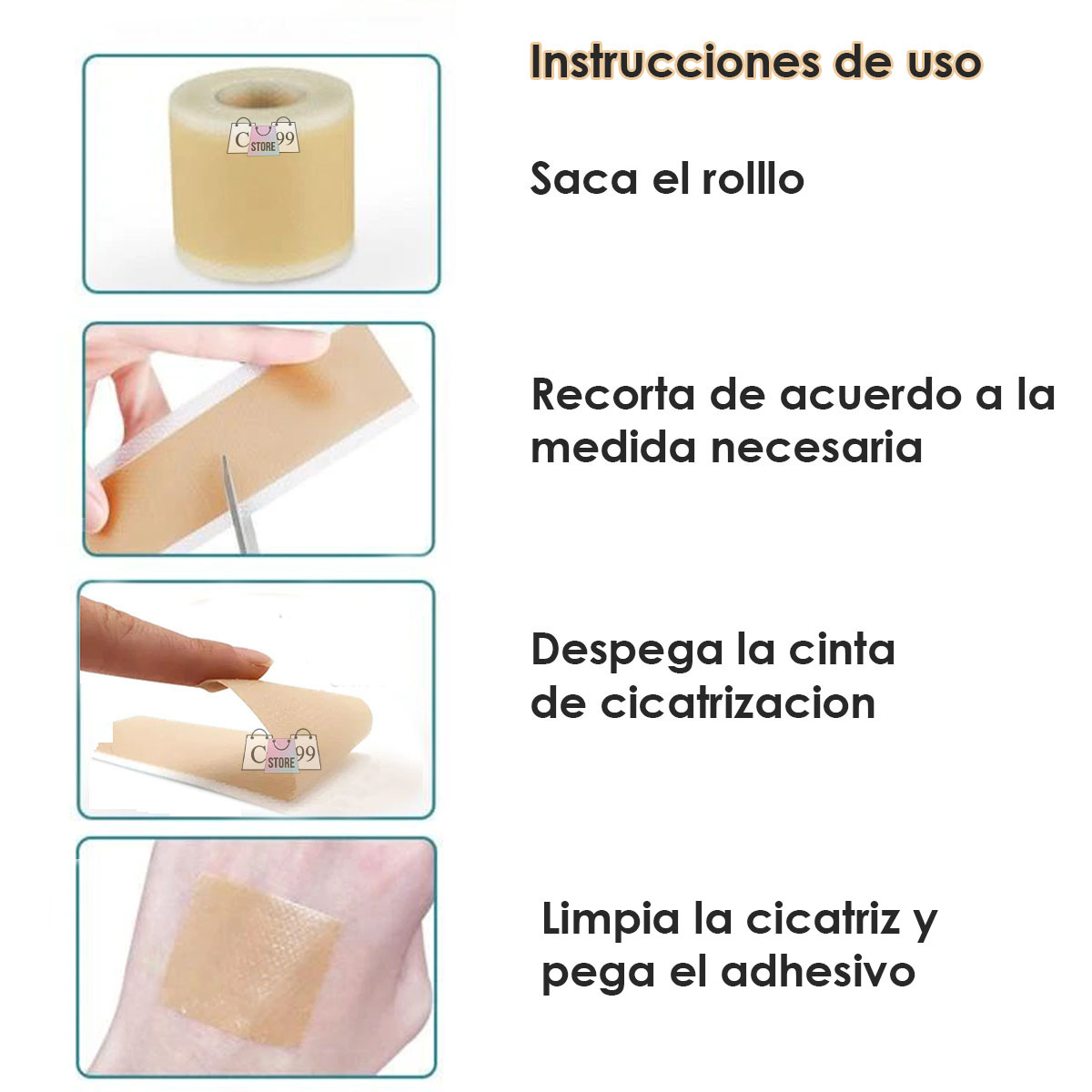 Miniatura 3 de Cinta Silicona Para Eliminar Cicatrices