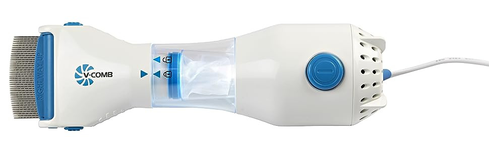 Peine Electrico Aspirador Piojos Pulgas