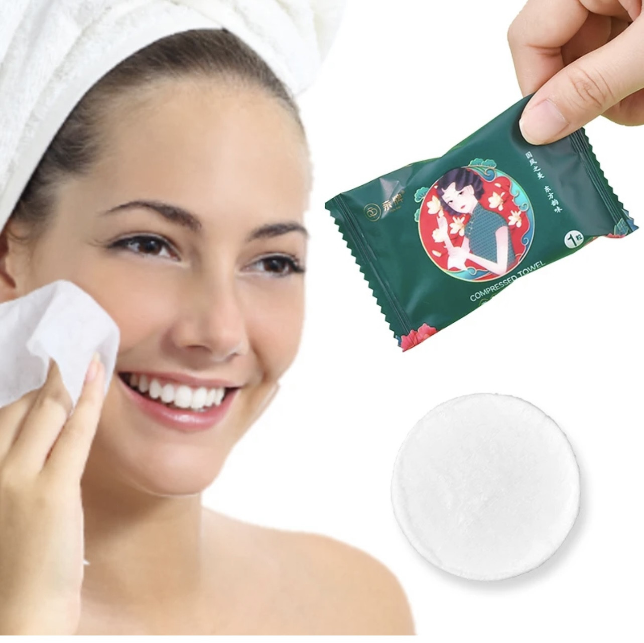 Toalla comprimida desechables faciales