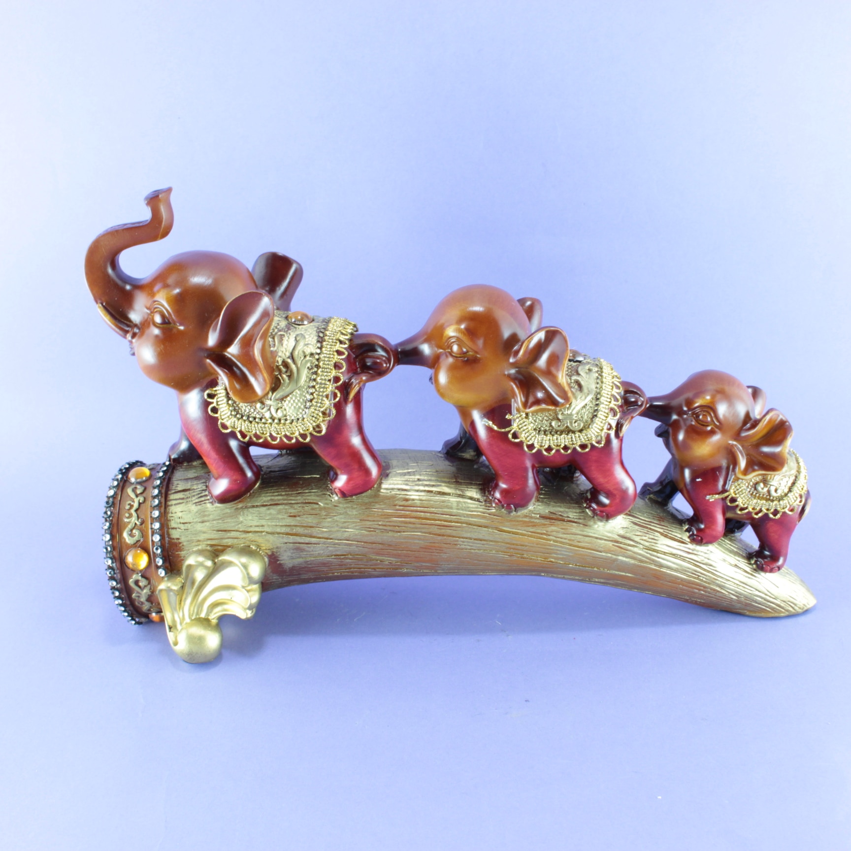 Miniatura 3 de Elefantes decorativo en porcelana