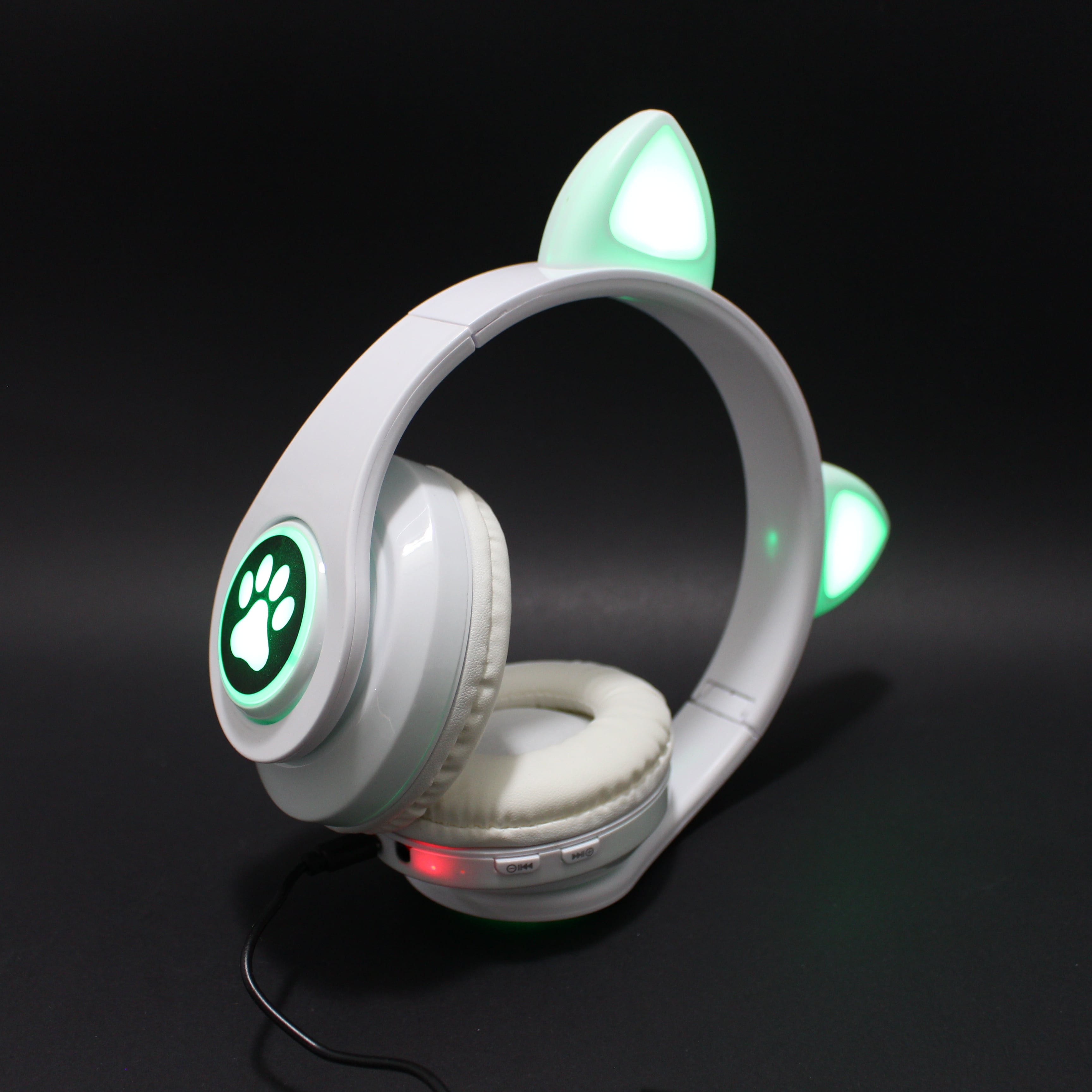 Diadema inalámbrica con orejas y luz