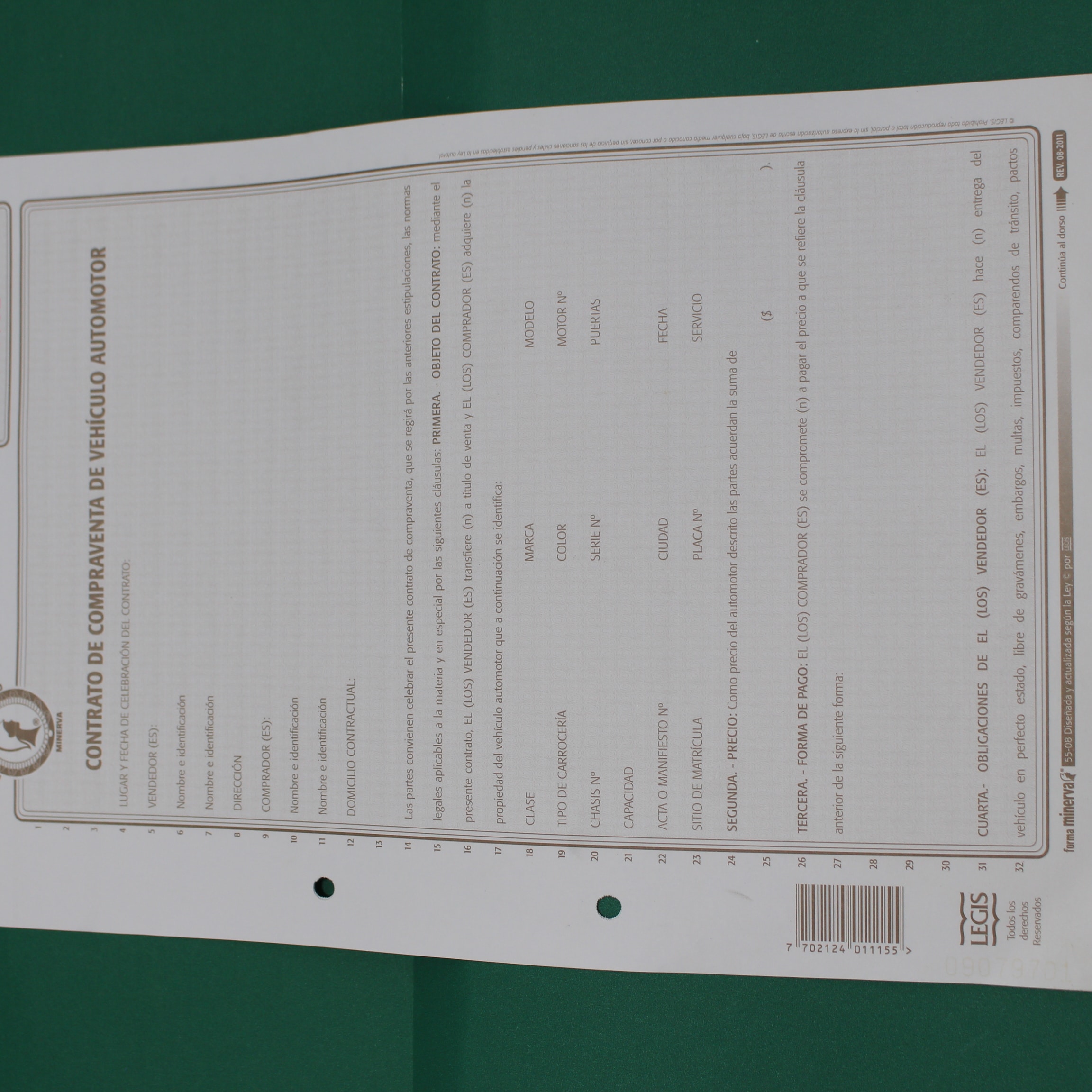 Miniatura 2 de CONTRATO DE COMPRAVENTA DE VEHICULO AUT