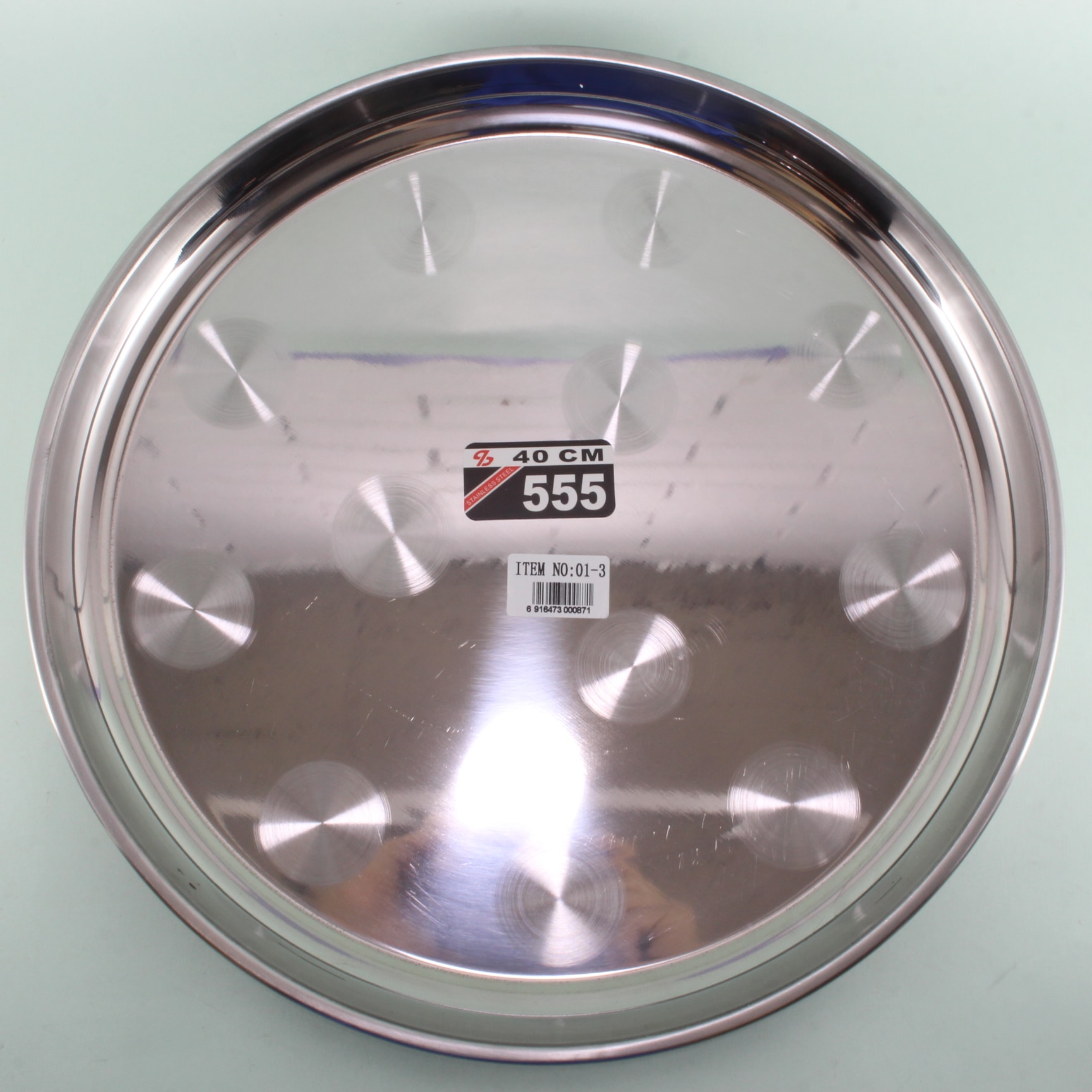 Bandeja metálica redonda 40cm