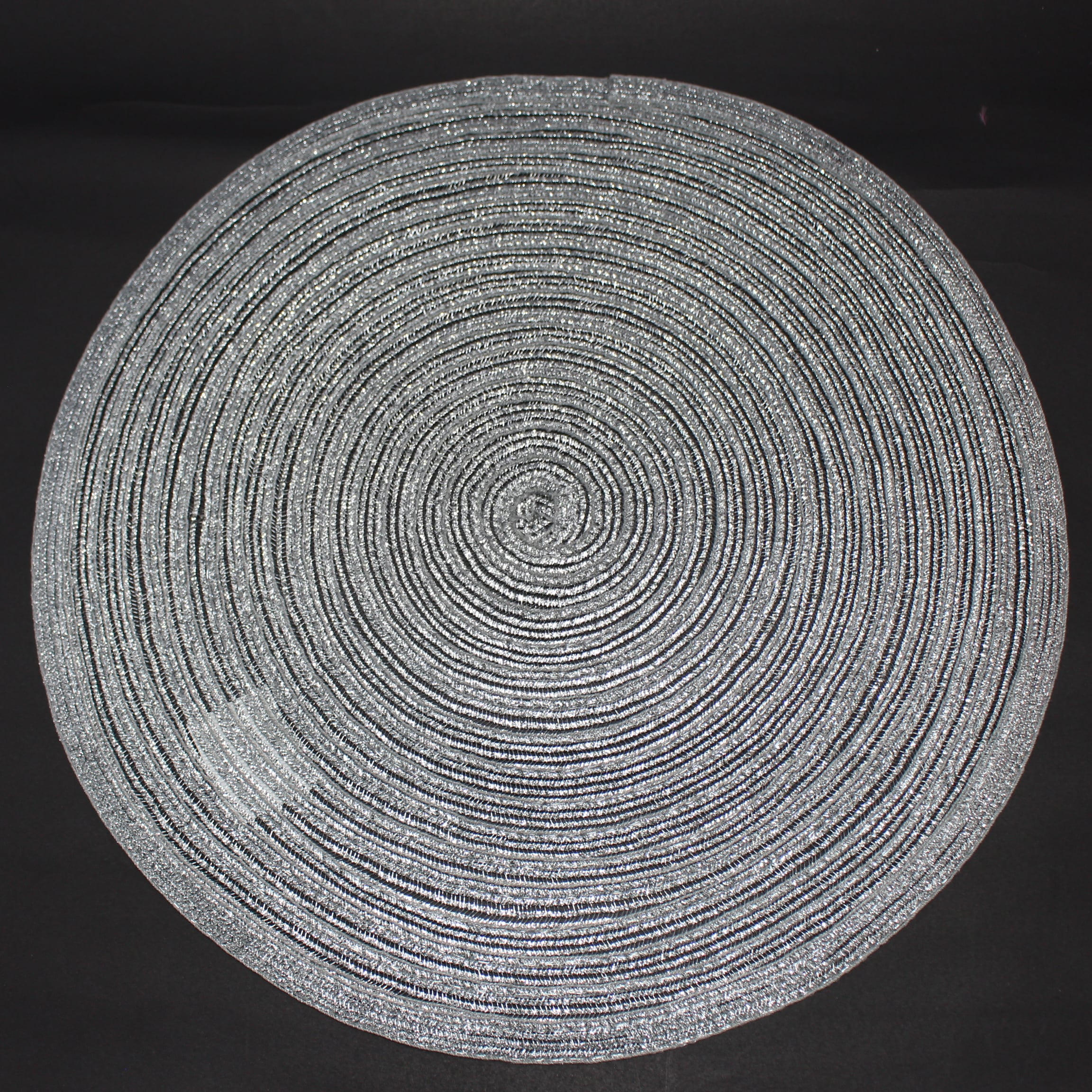 Individual redondo 38cm plata