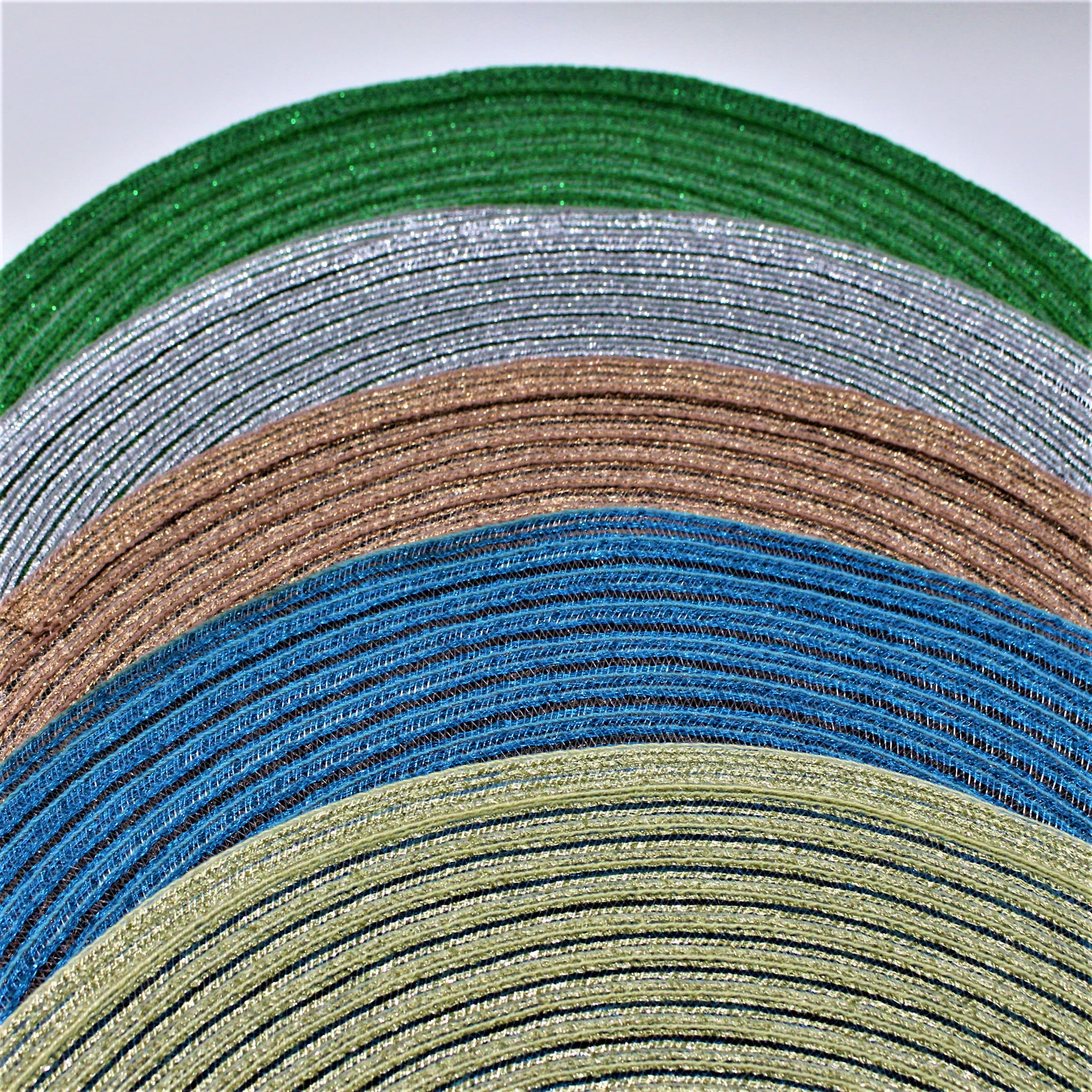 Miniatura 2 de Individual Redondo 38cm colores metaliz