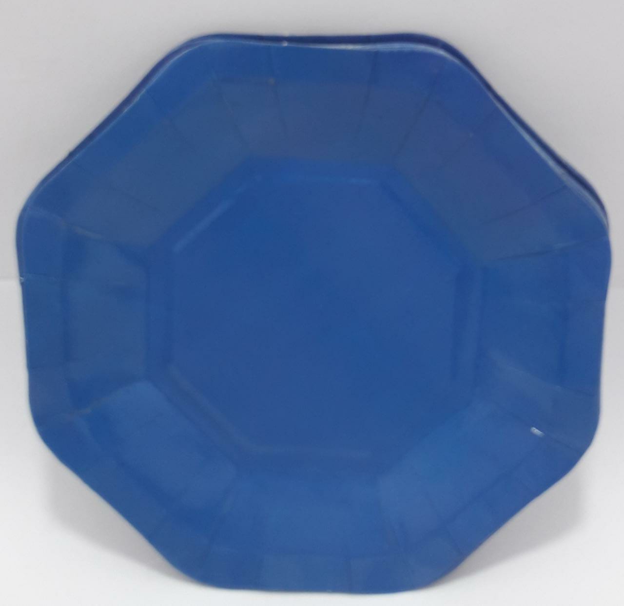 PLATO AZUL OSCURO CARTON 18CM X 10 UNID